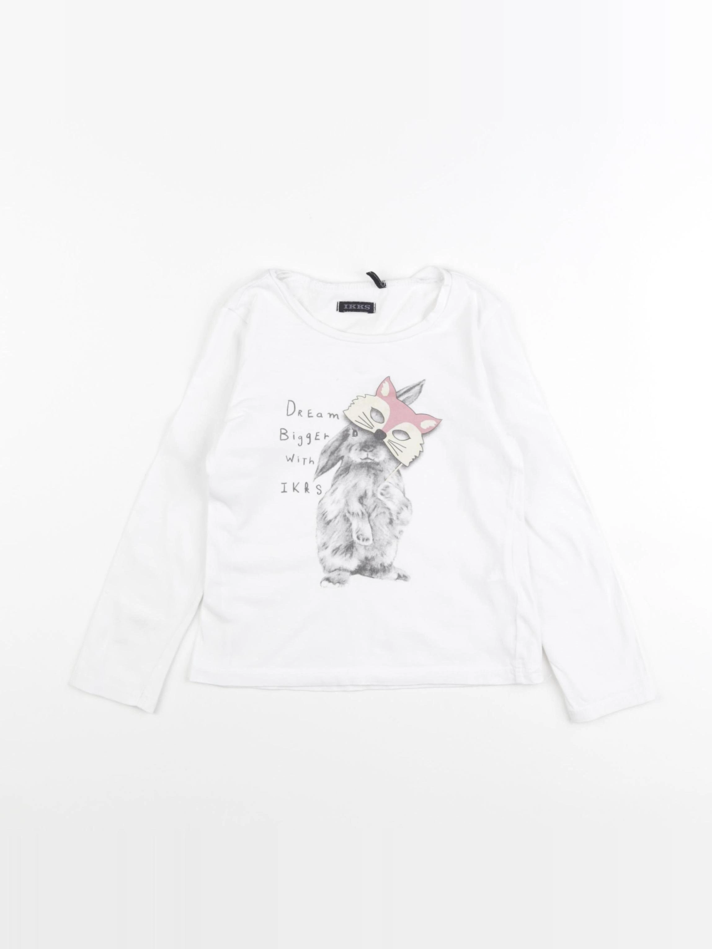 IKKS - tee-shirt blanc - 4 ans