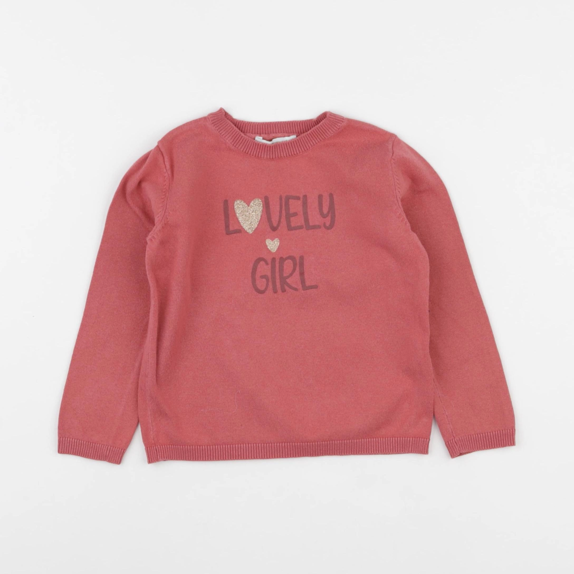 Vertbaudet - pull rose - 2 ans