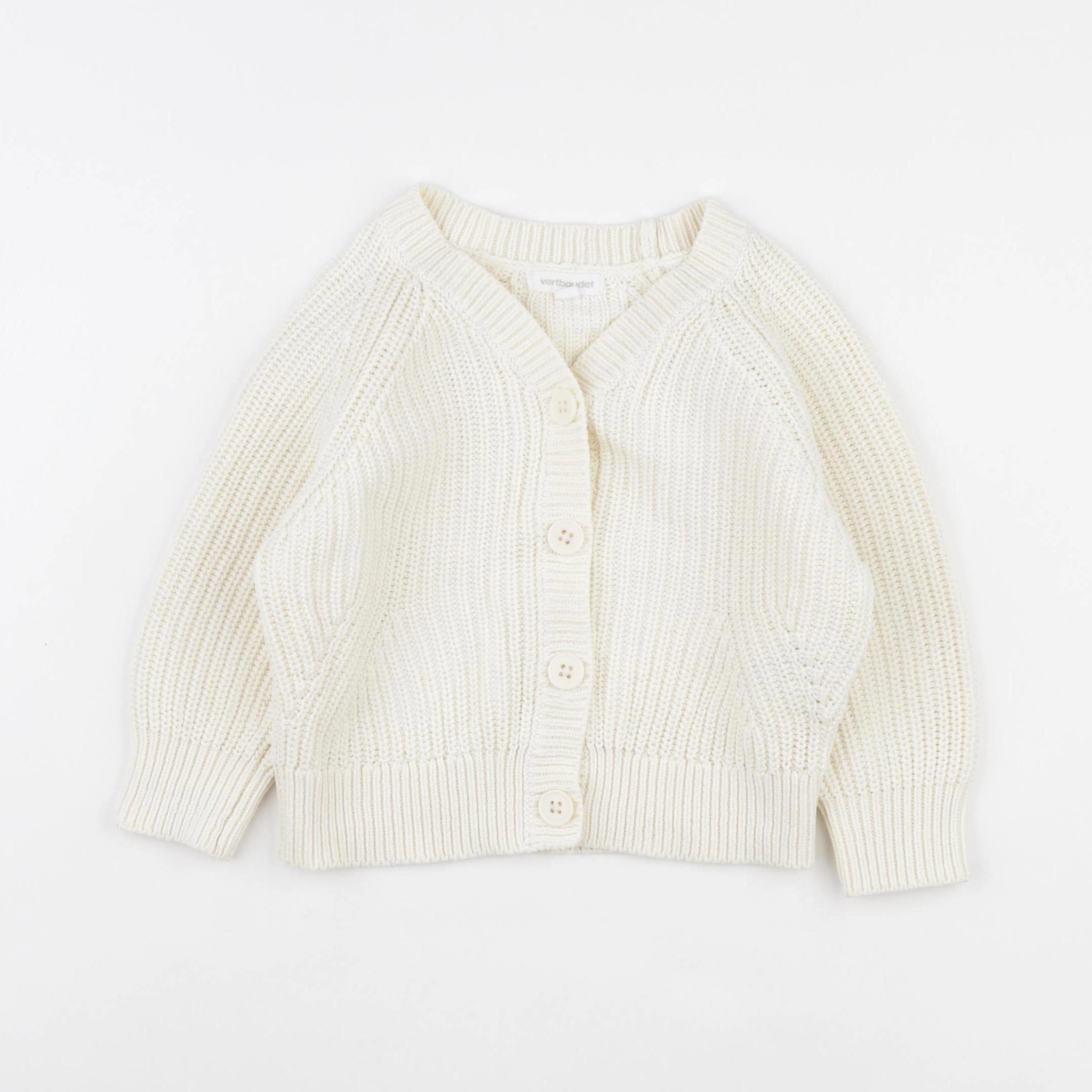 Vertbaudet - gilet blanc - 2 ans