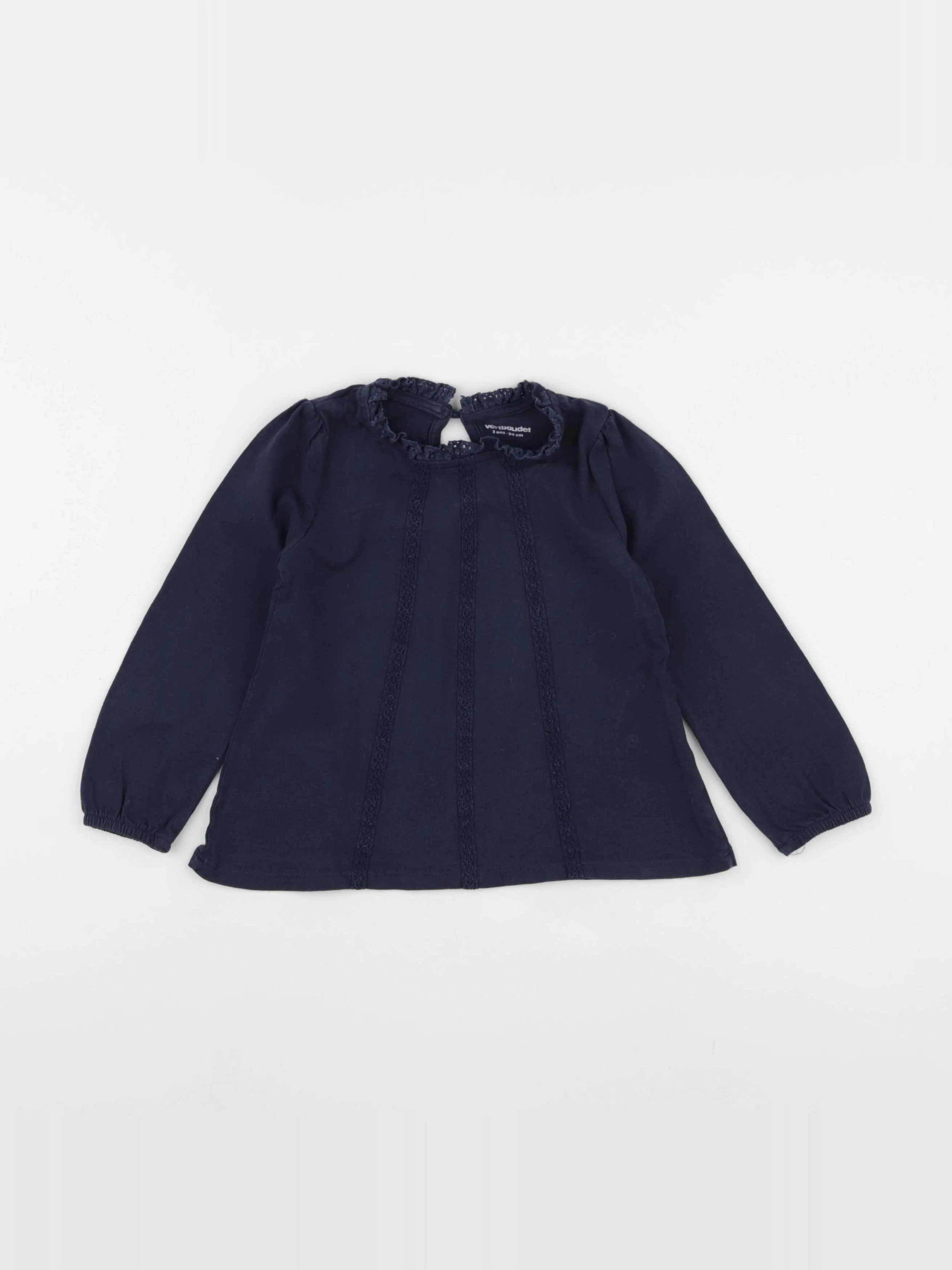 Vertbaudet - tee-shirt bleu - 3 ans