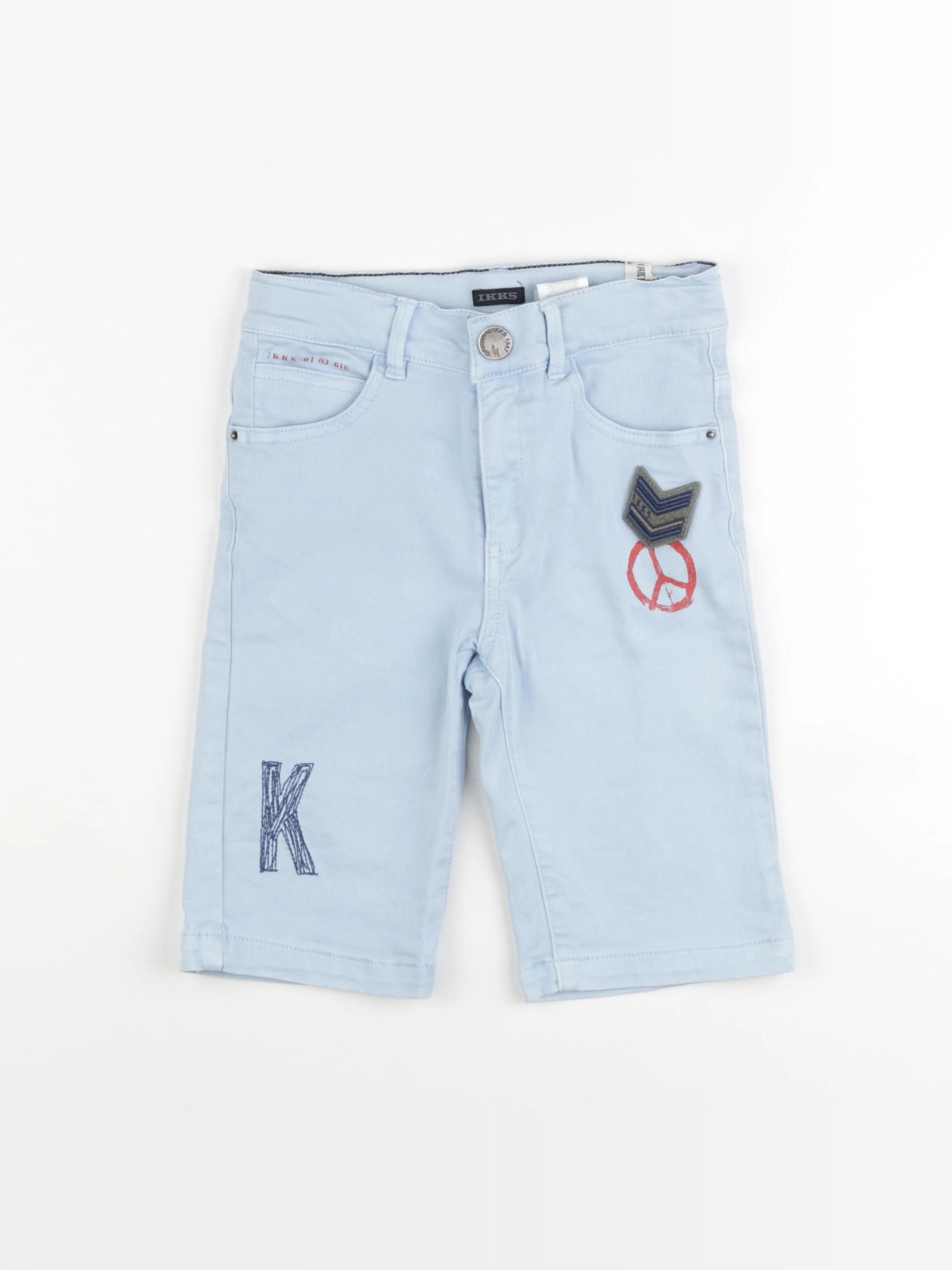 IKKS - short bleu - 8 ans
