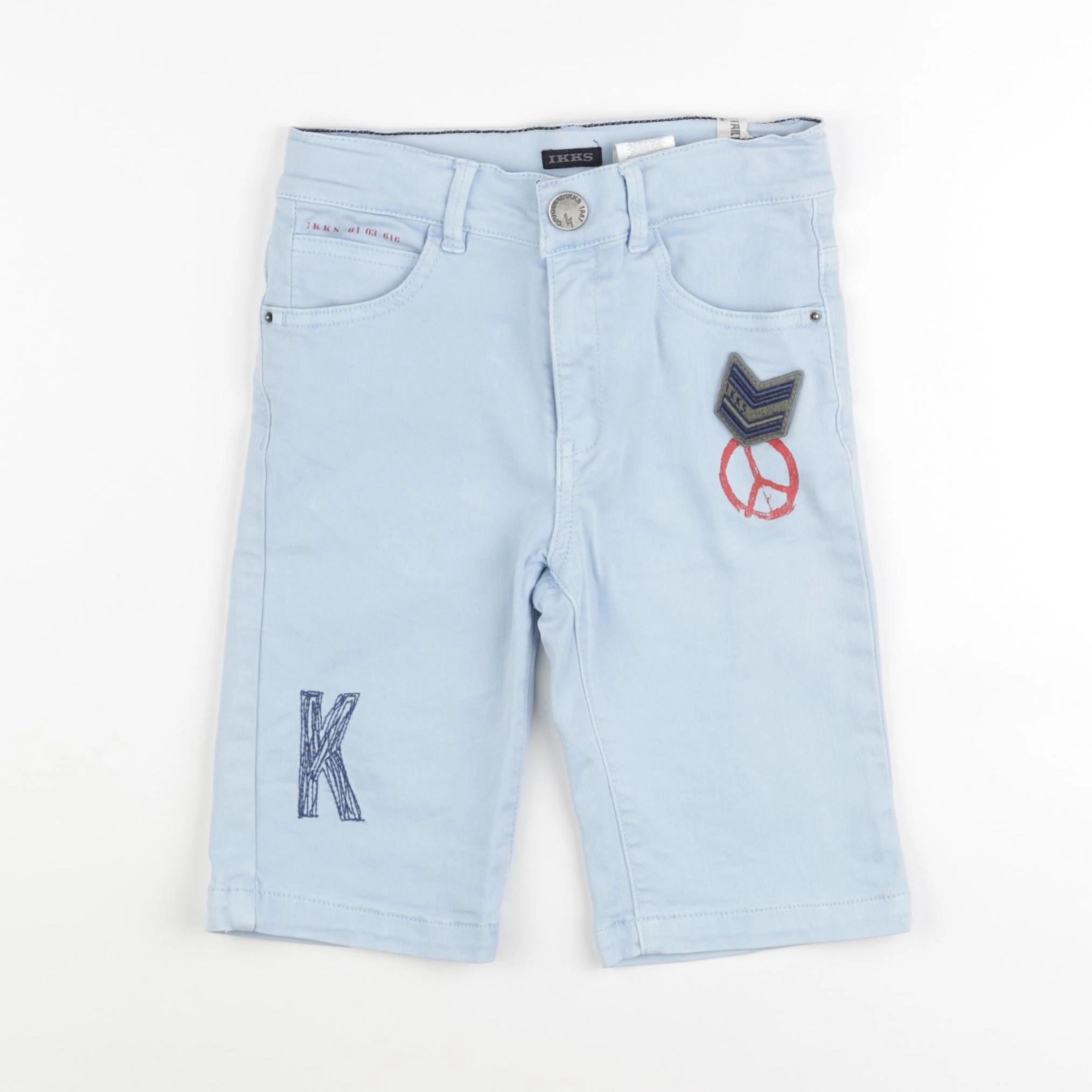 IKKS - short bleu - 8 ans