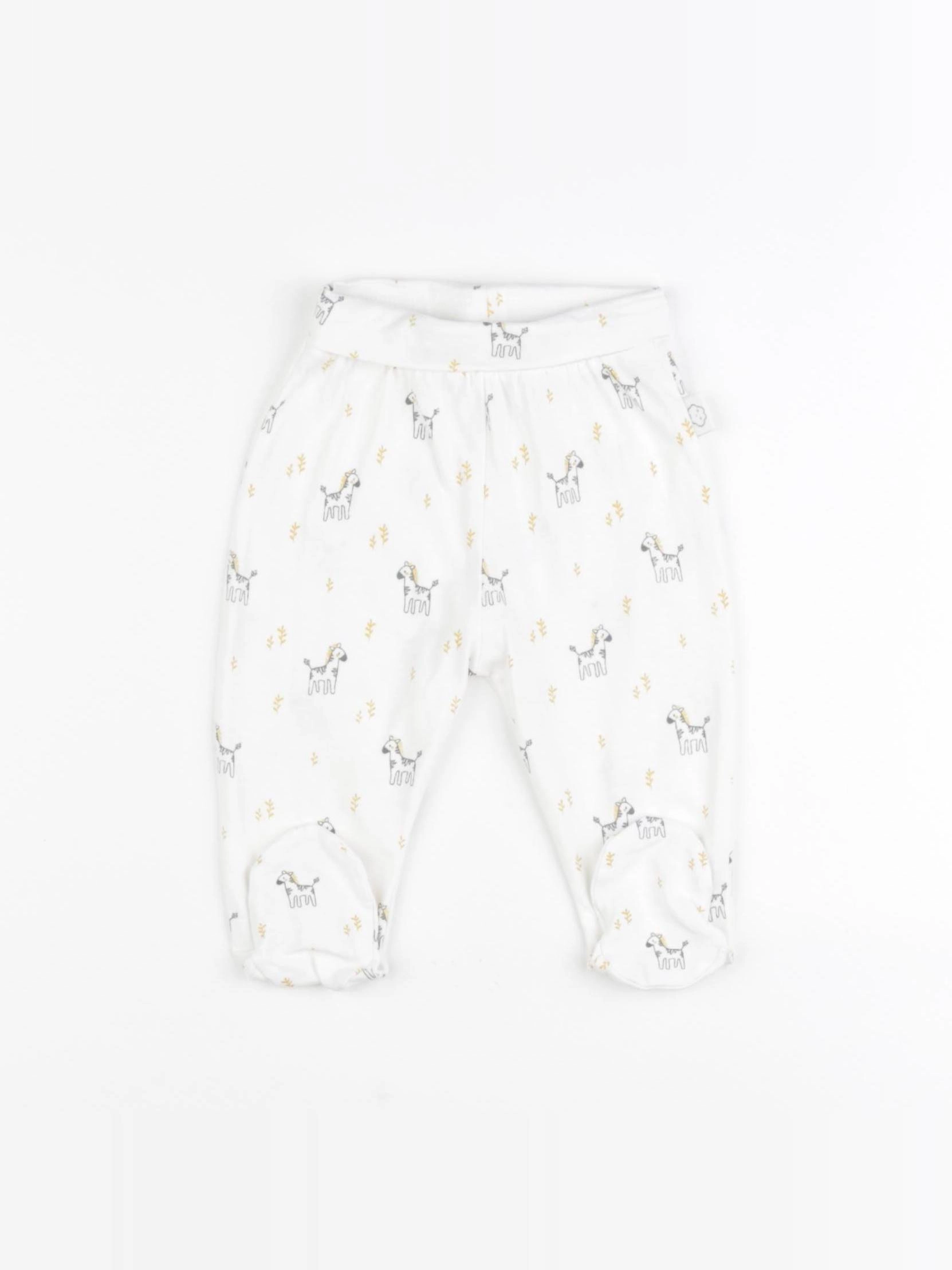 Vertbaudet - legging blanc - 3 mois