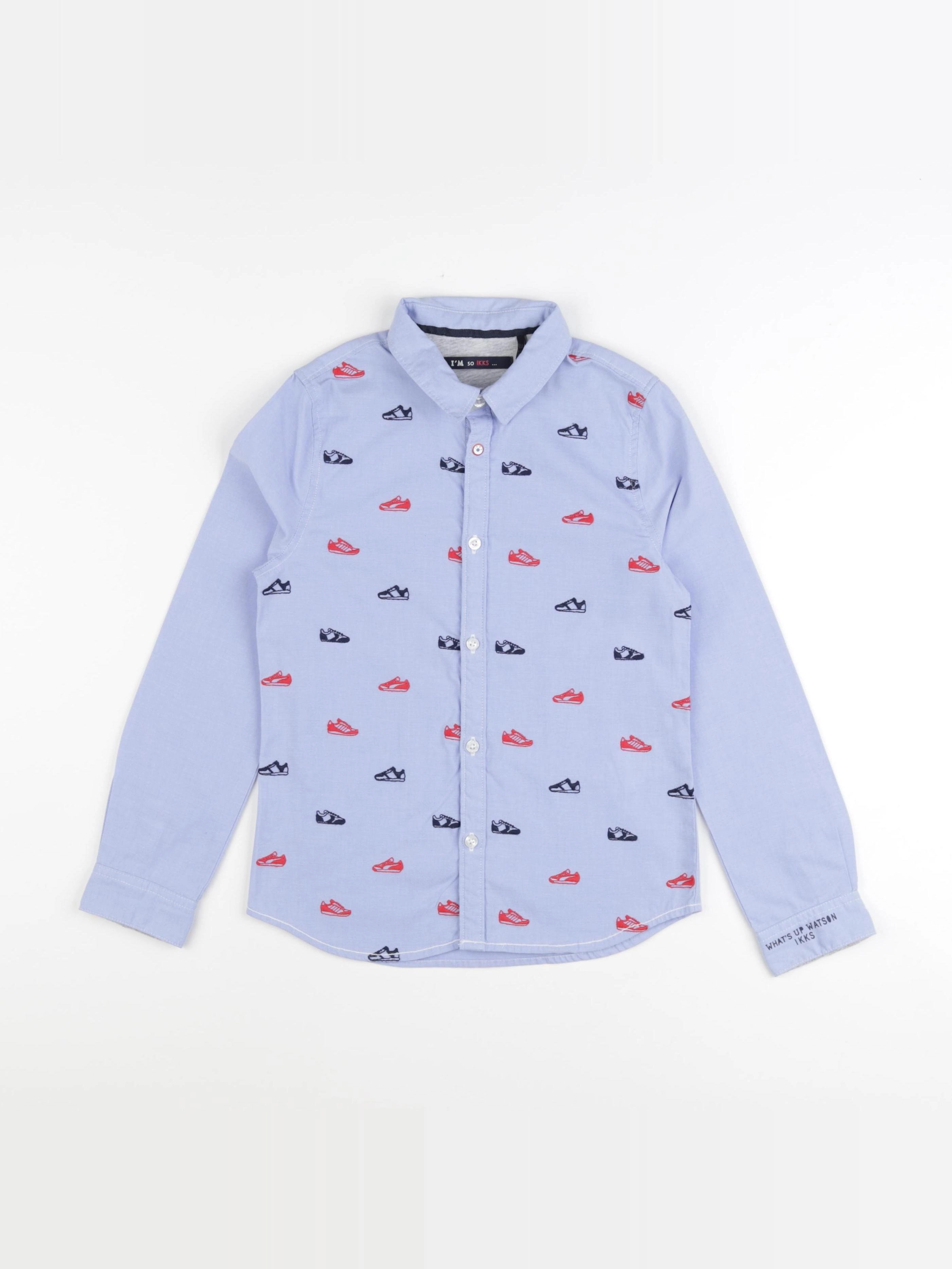 IKKS - chemise bleu - 8 ans