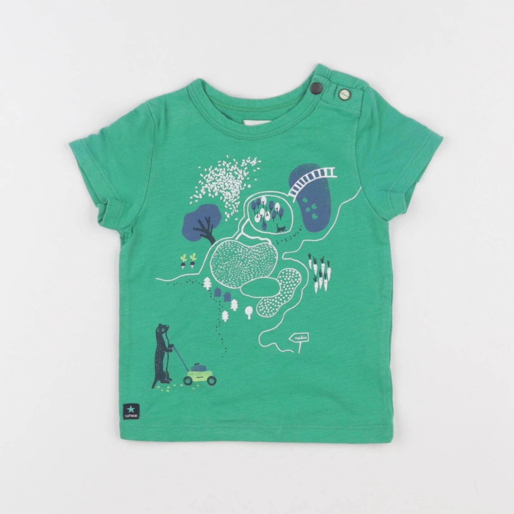 Catimini - tee-shirt vert - 6 mois