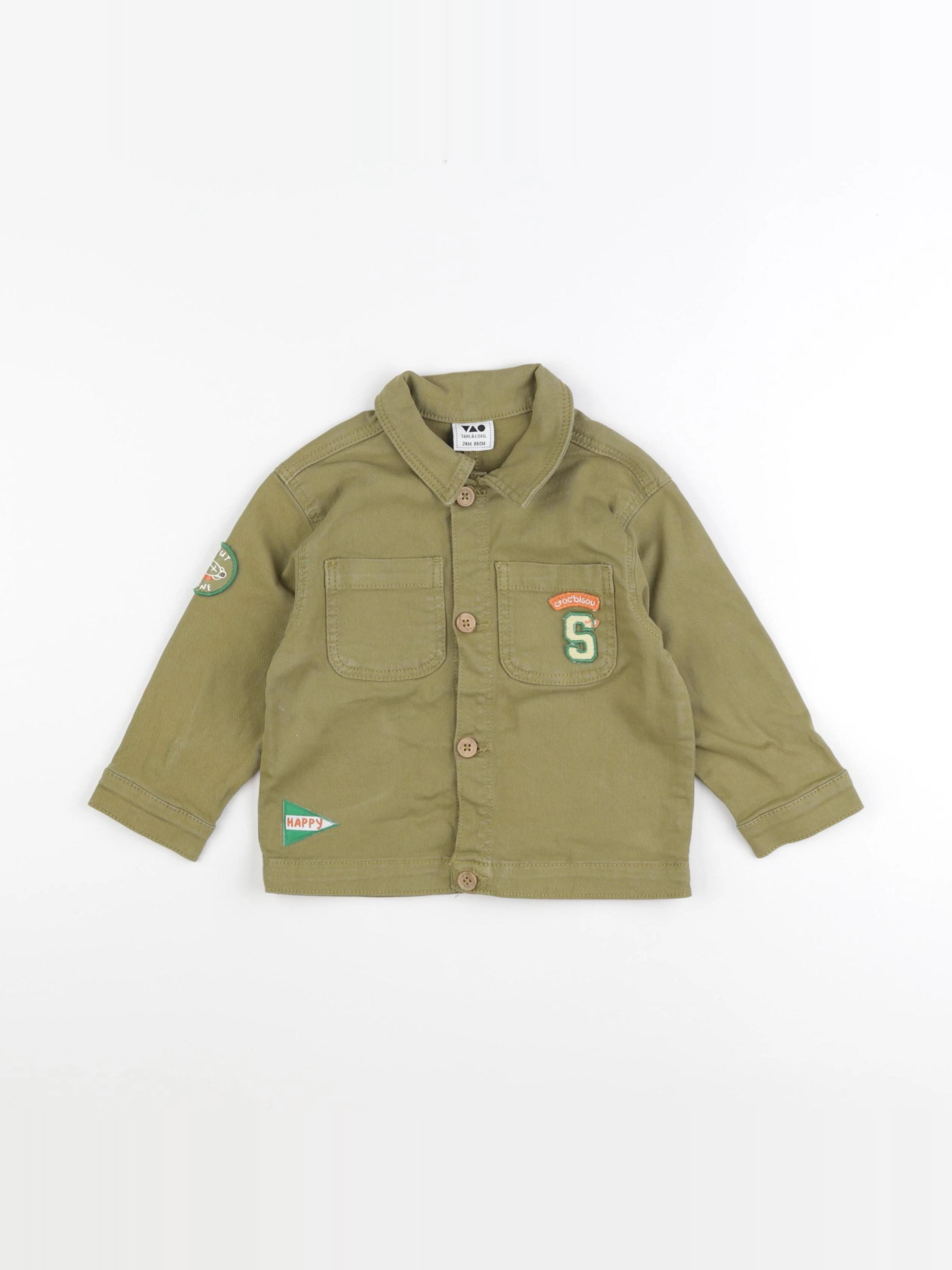 Tape à l'oeil - veste vert - 24 mois