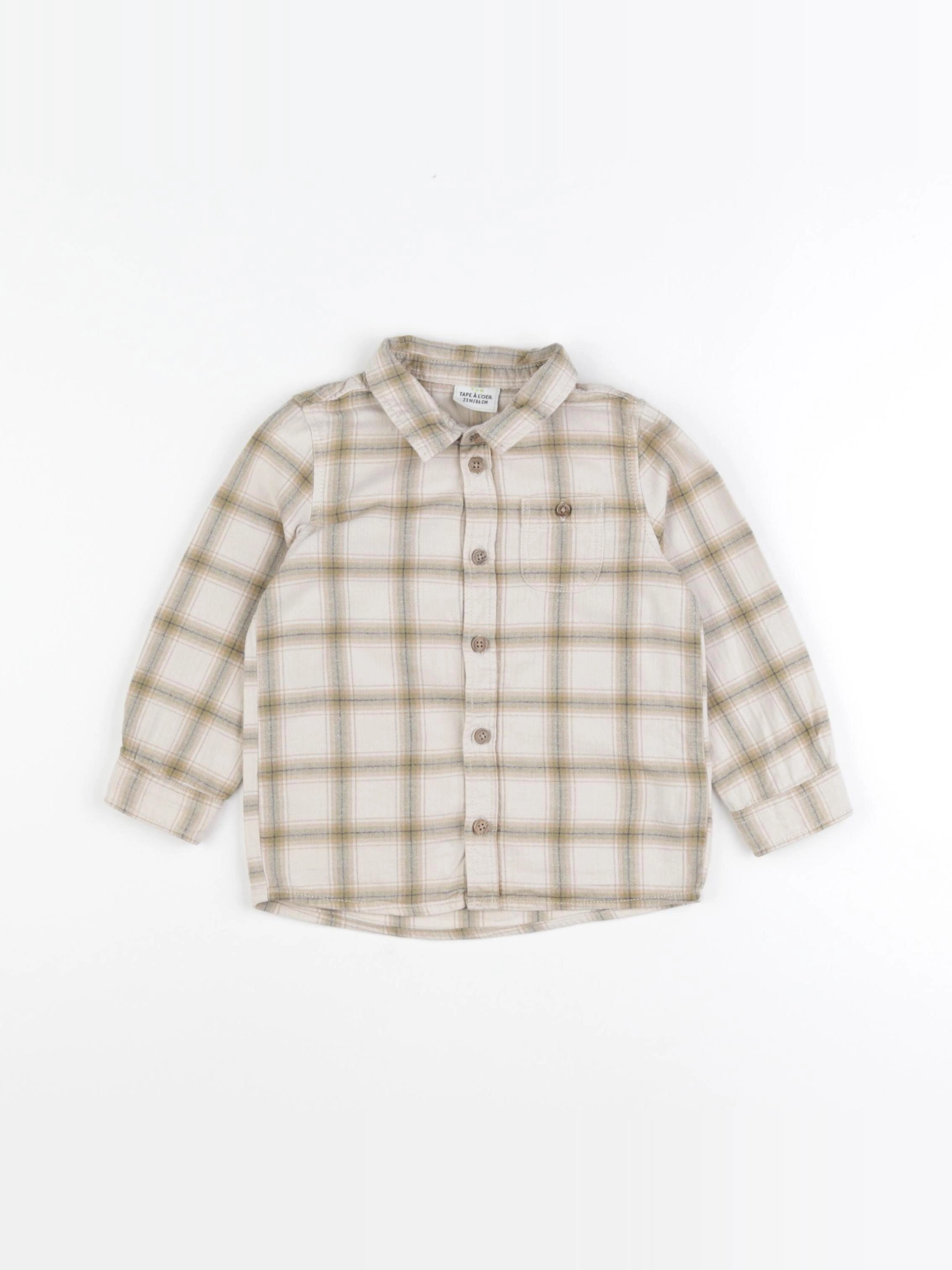 Tape à l'oeil - chemise beige, marron - 24 mois