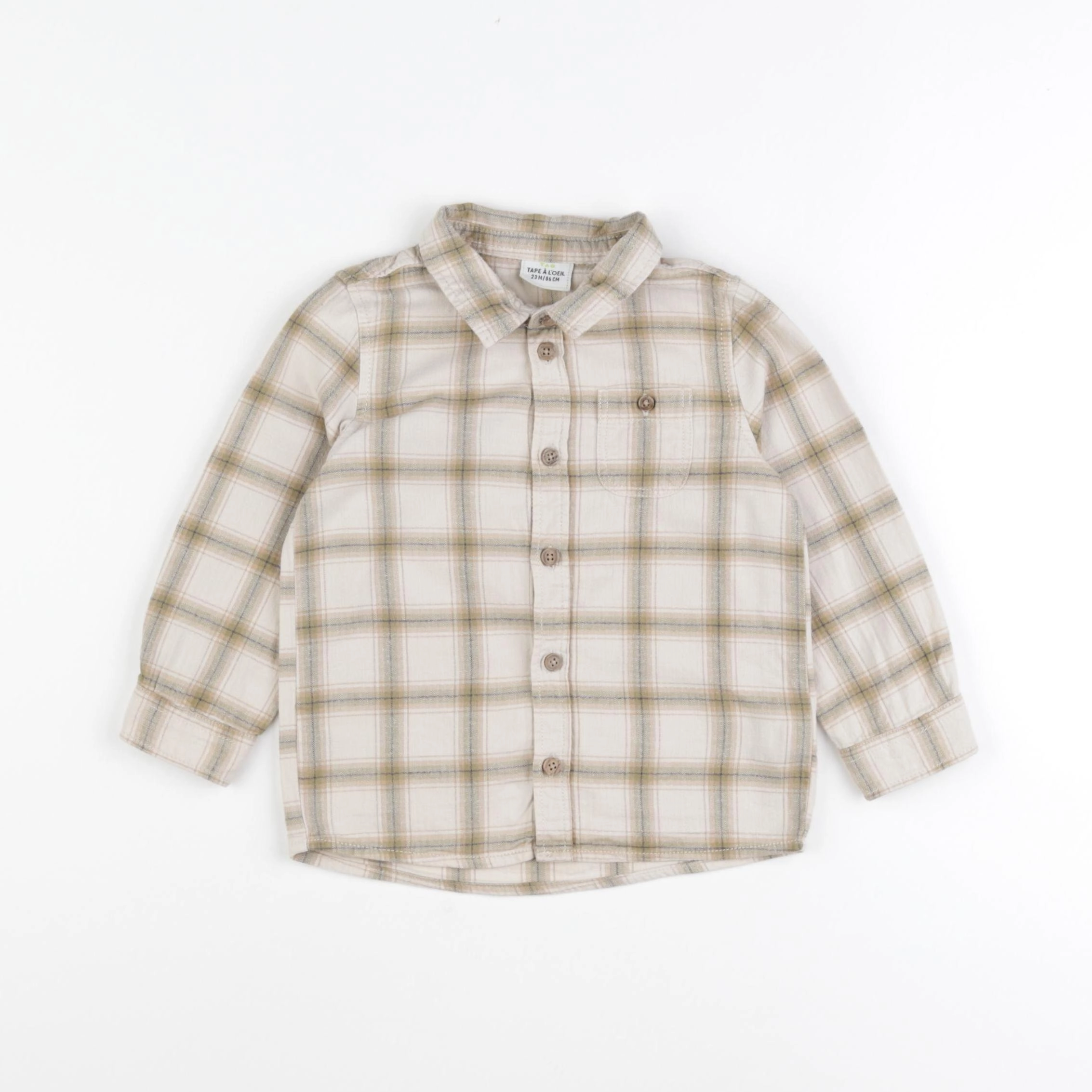 Tape à l'oeil - chemise beige, marron - 24 mois
