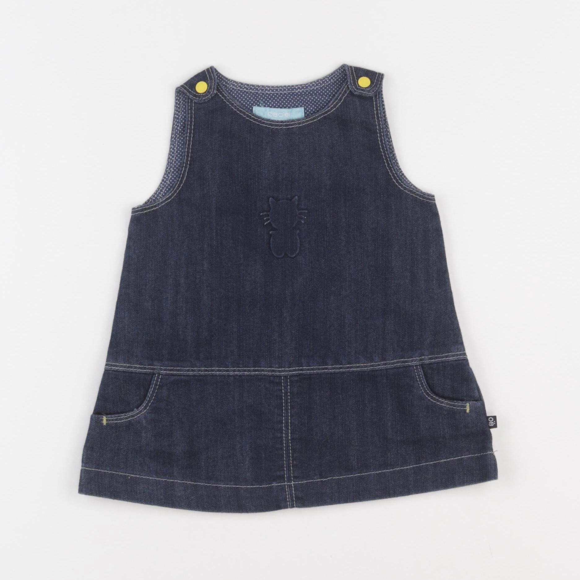 Obaïbi - robe bleu - 6 mois