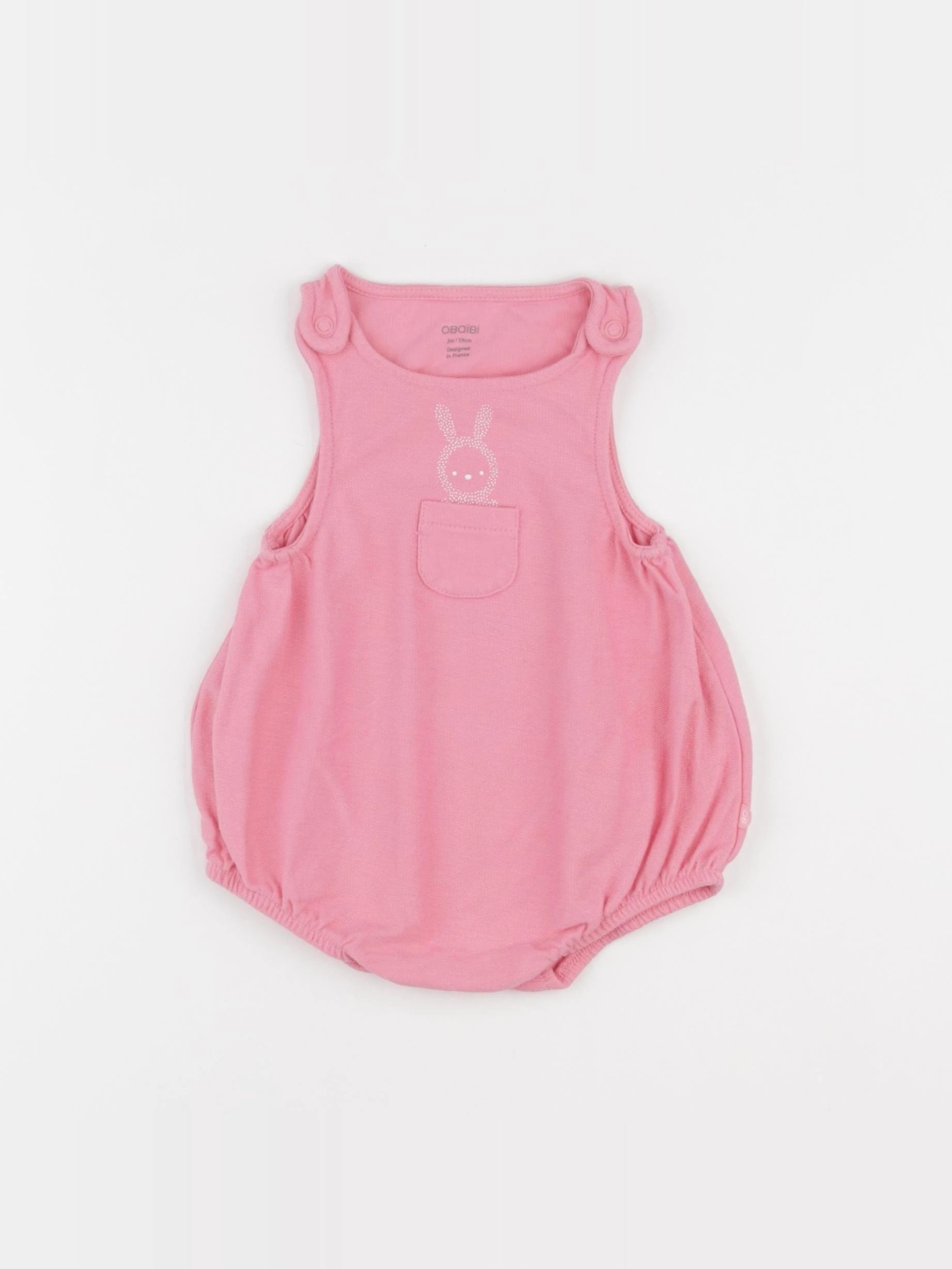 Obaïbi - combinaison rose - 3 mois