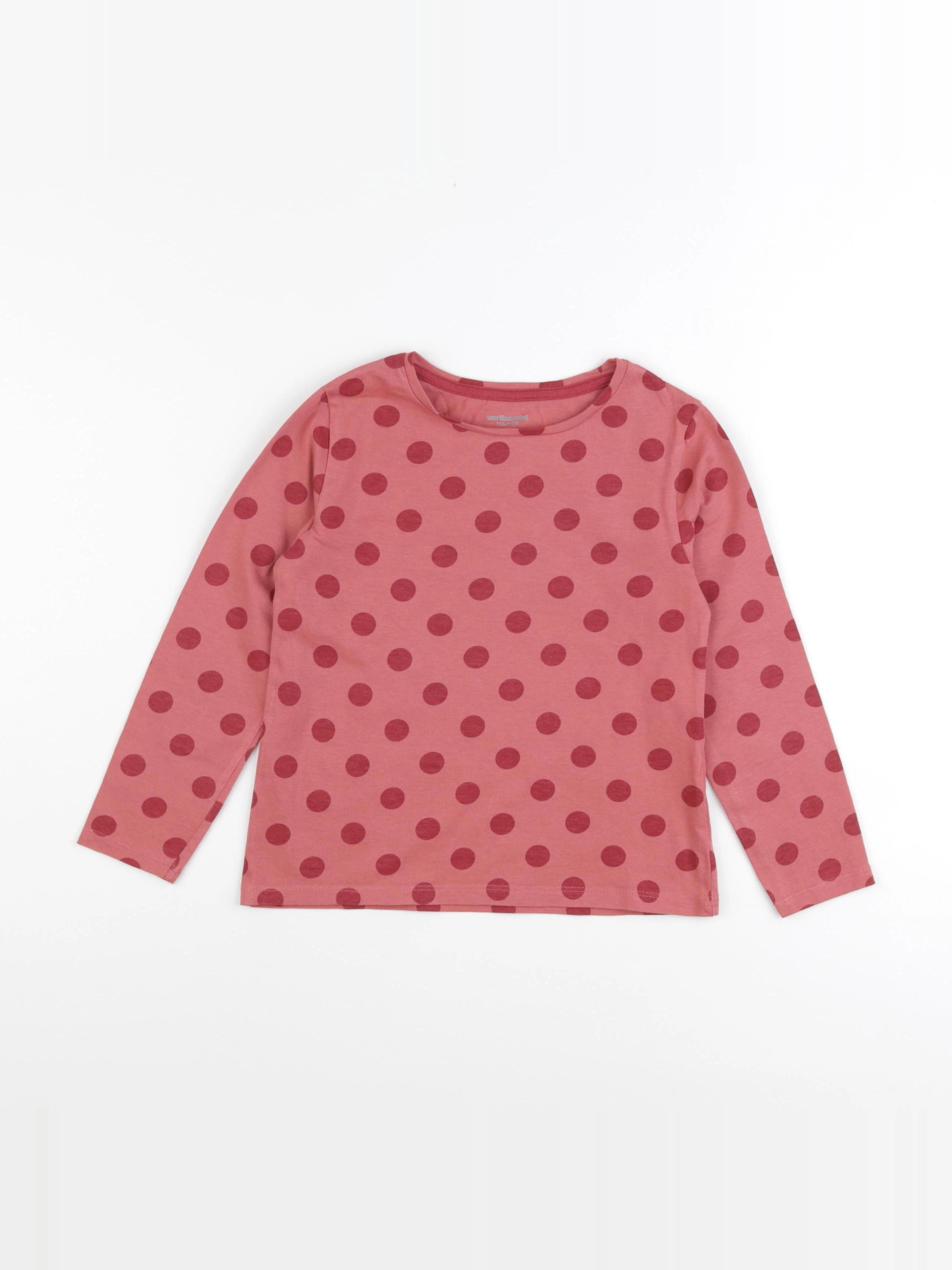 Vertbaudet - tee-shirt rose - 6 ans