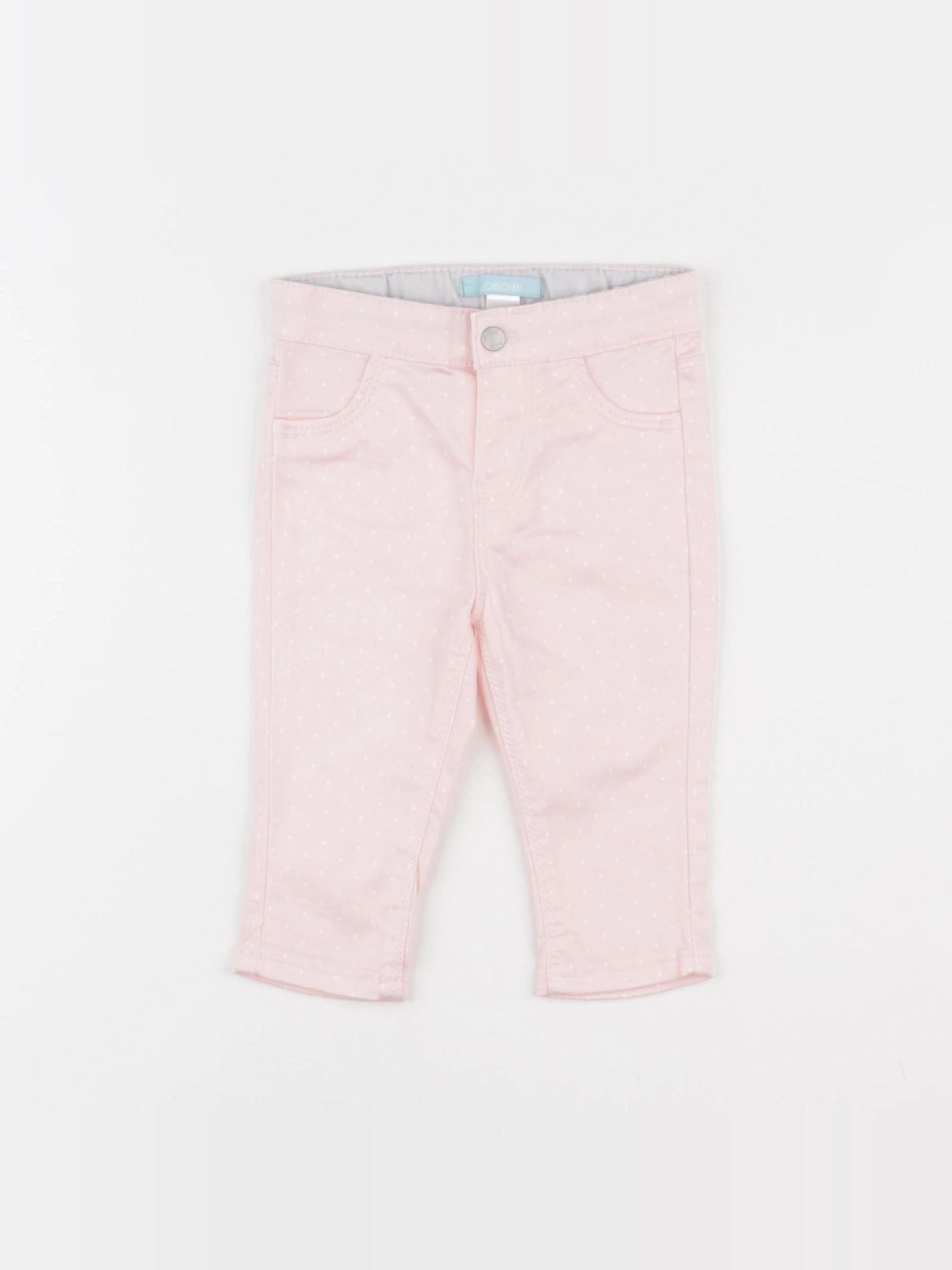 Obaïbi - pantalon rose - 6 mois