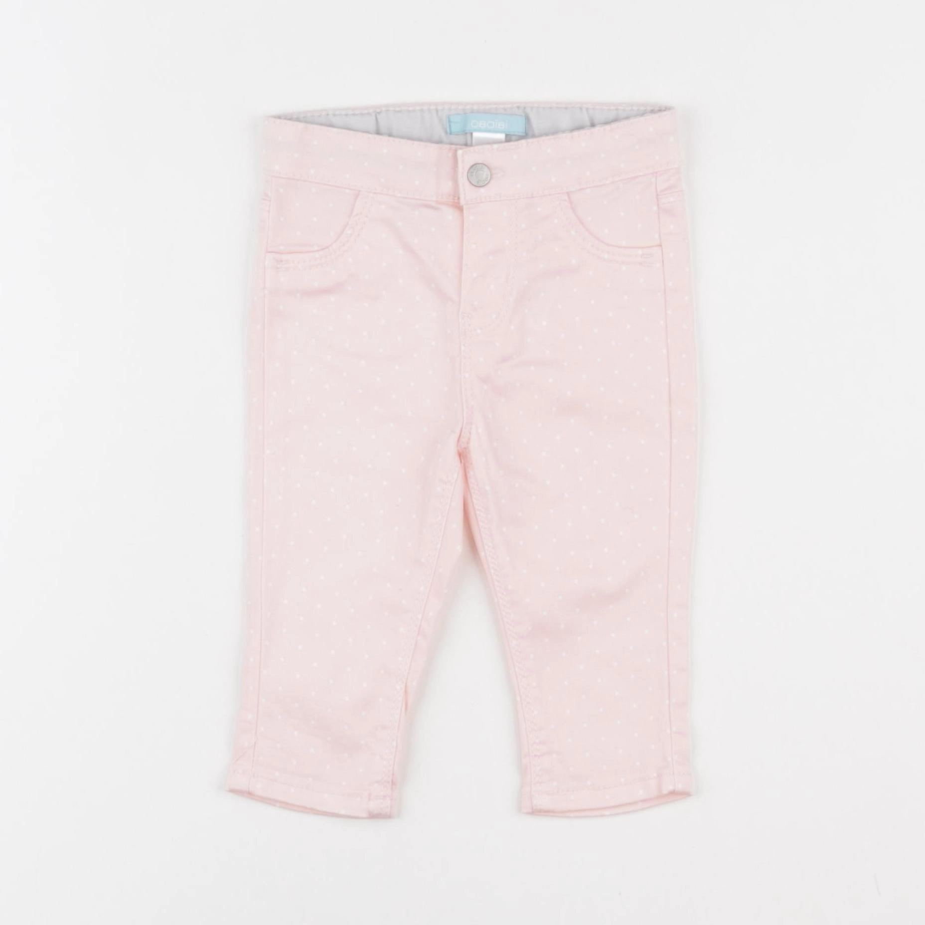 Obaïbi - pantalon rose - 6 mois