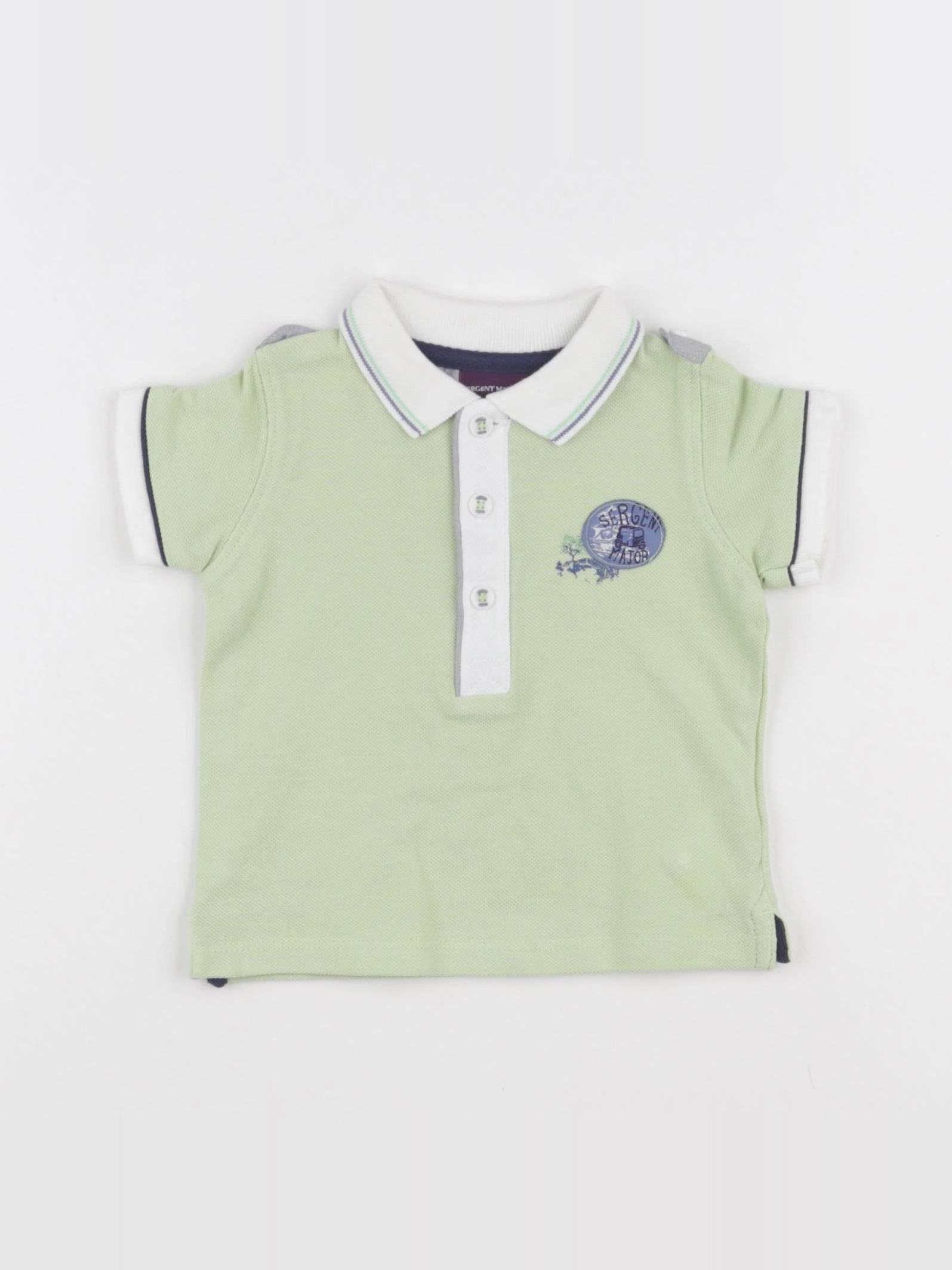 Sergent Major - polo vert - 3 mois