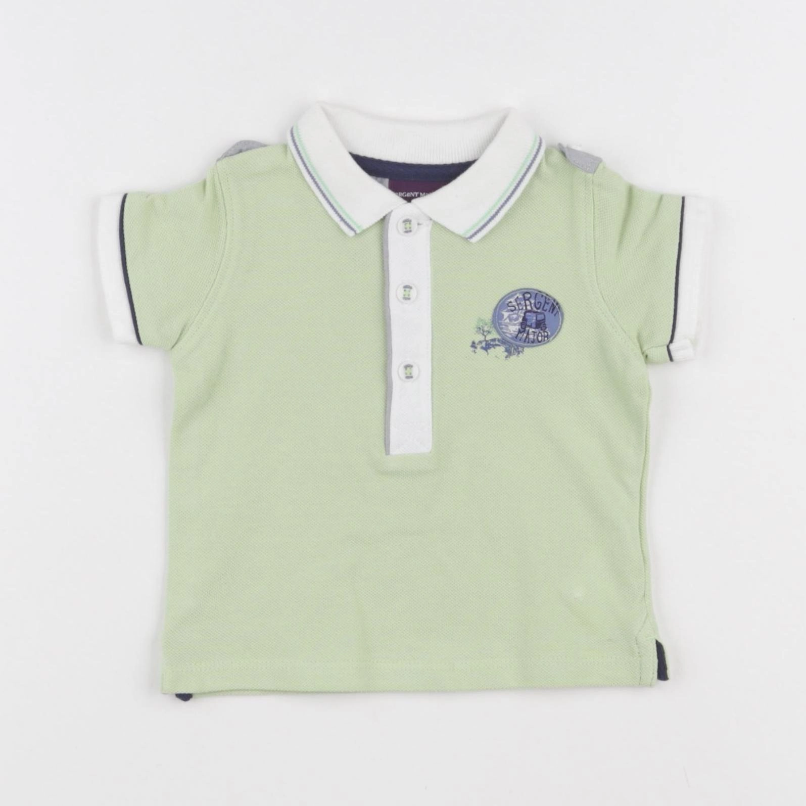 Sergent Major - polo vert - 3 mois