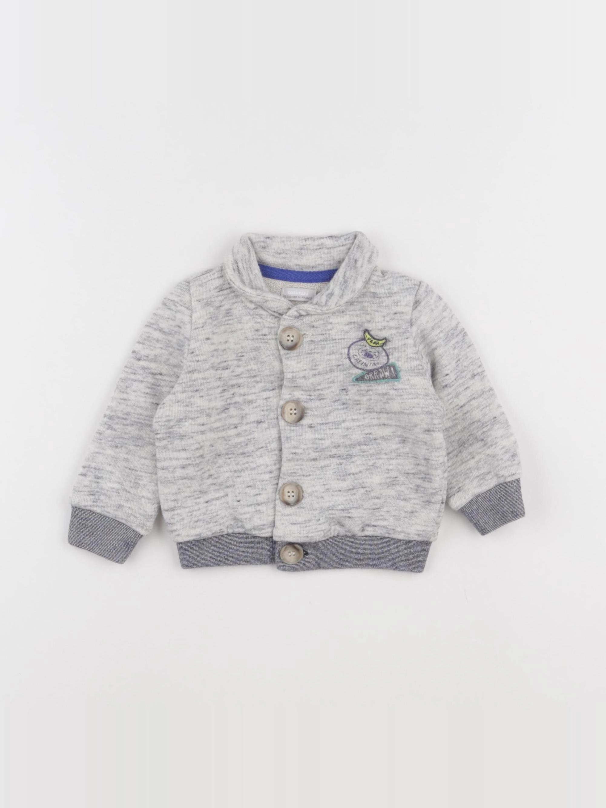 Catimini - sweat gris - 6 mois