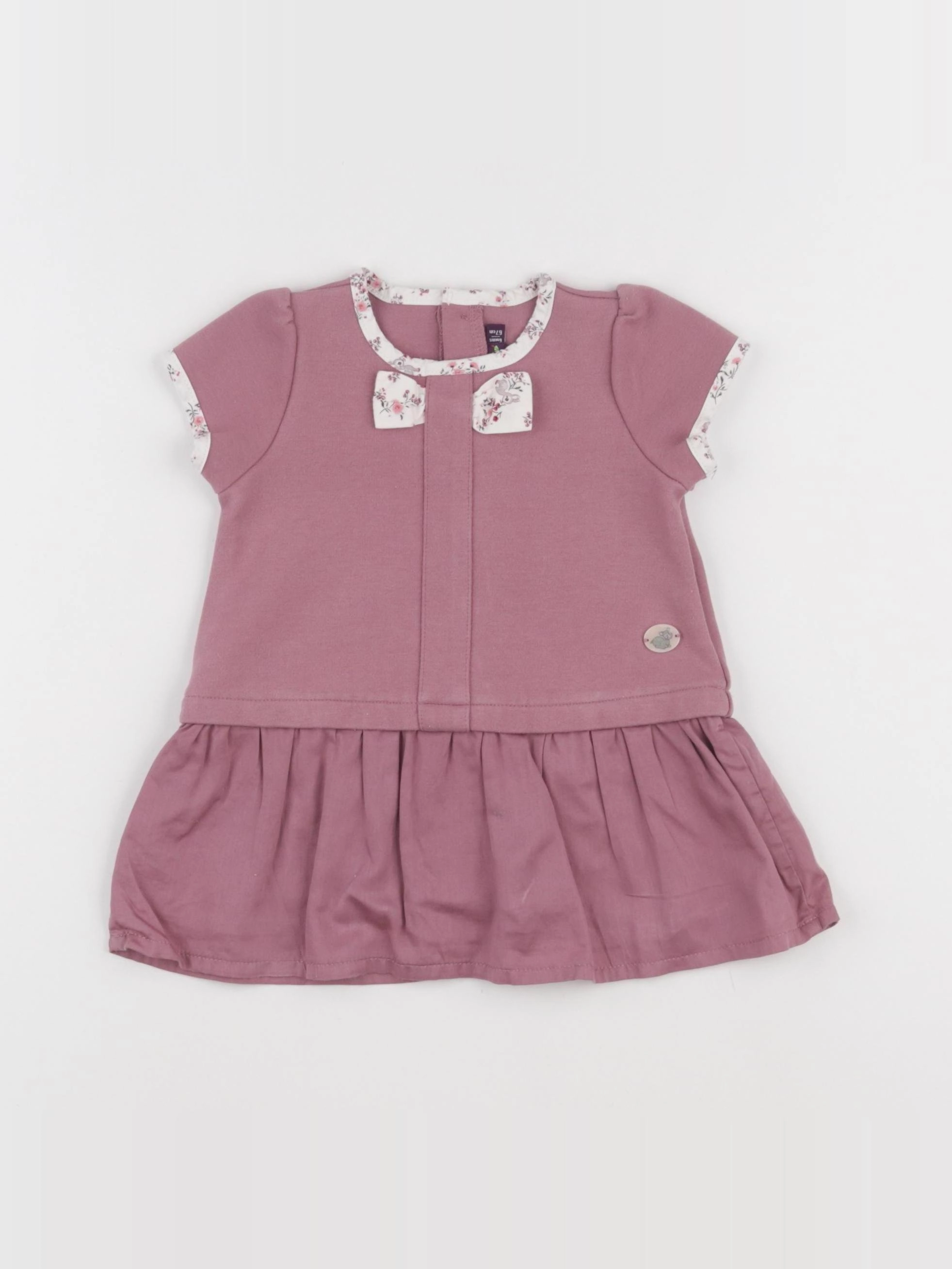 Sergent Major - robe violet - 6 mois