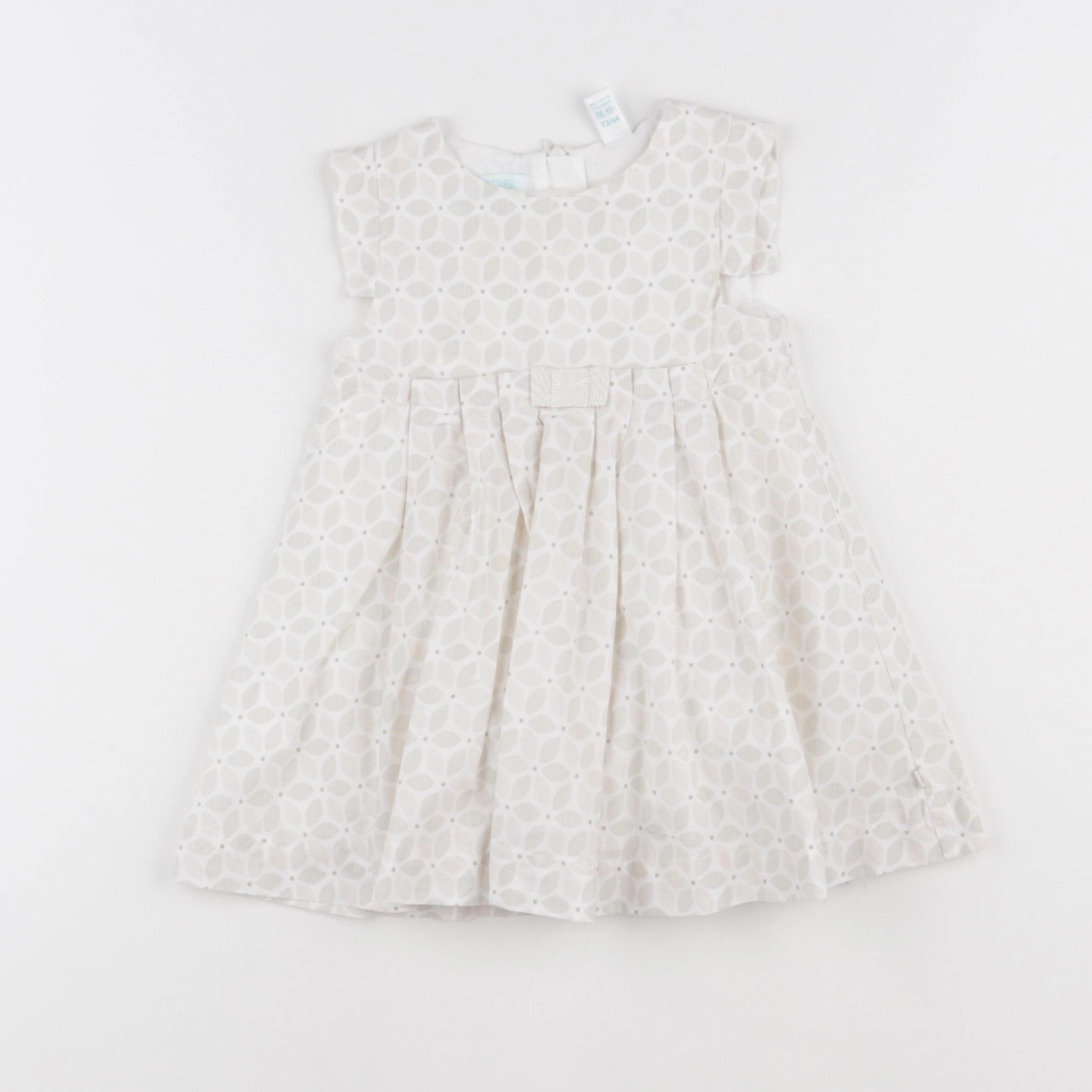Obaïbi - robe blanc, beige - 12 mois