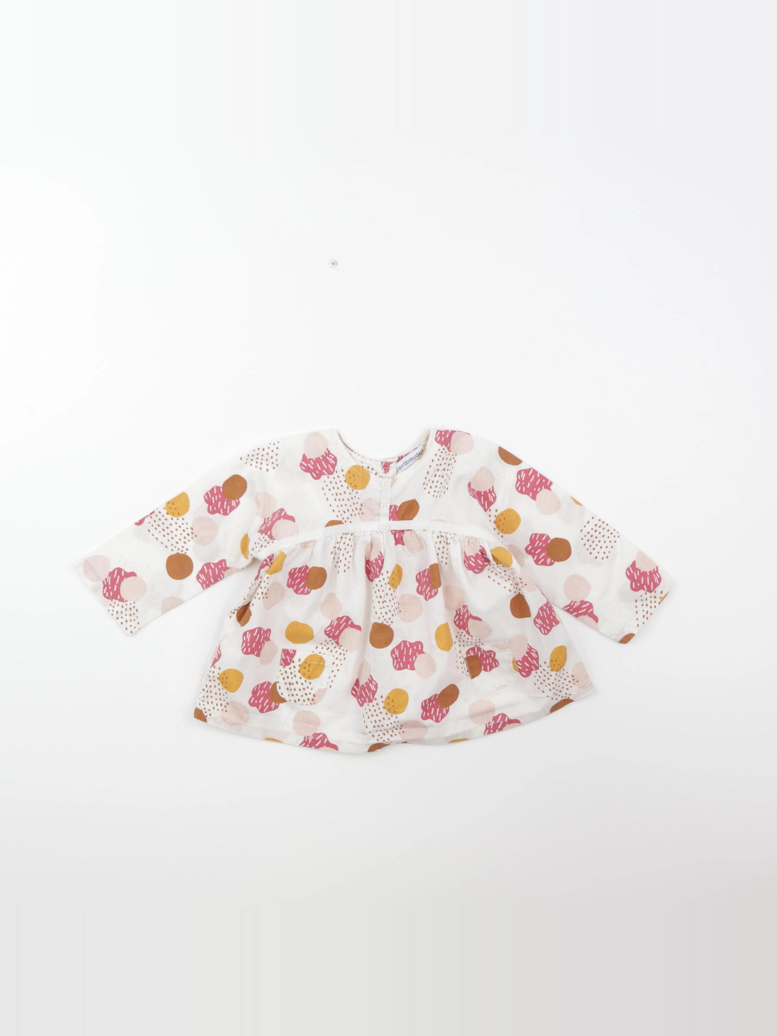 Vertbaudet - blouse blanc - 9 mois