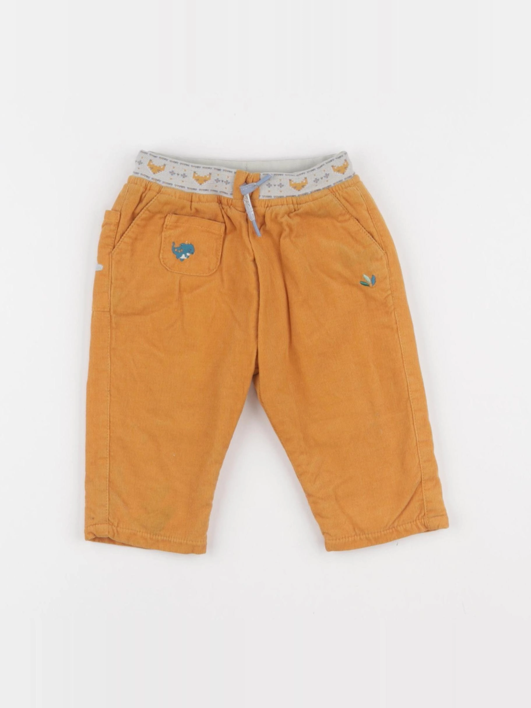 Sergent Major - pantalon doublé orange - 6 mois
