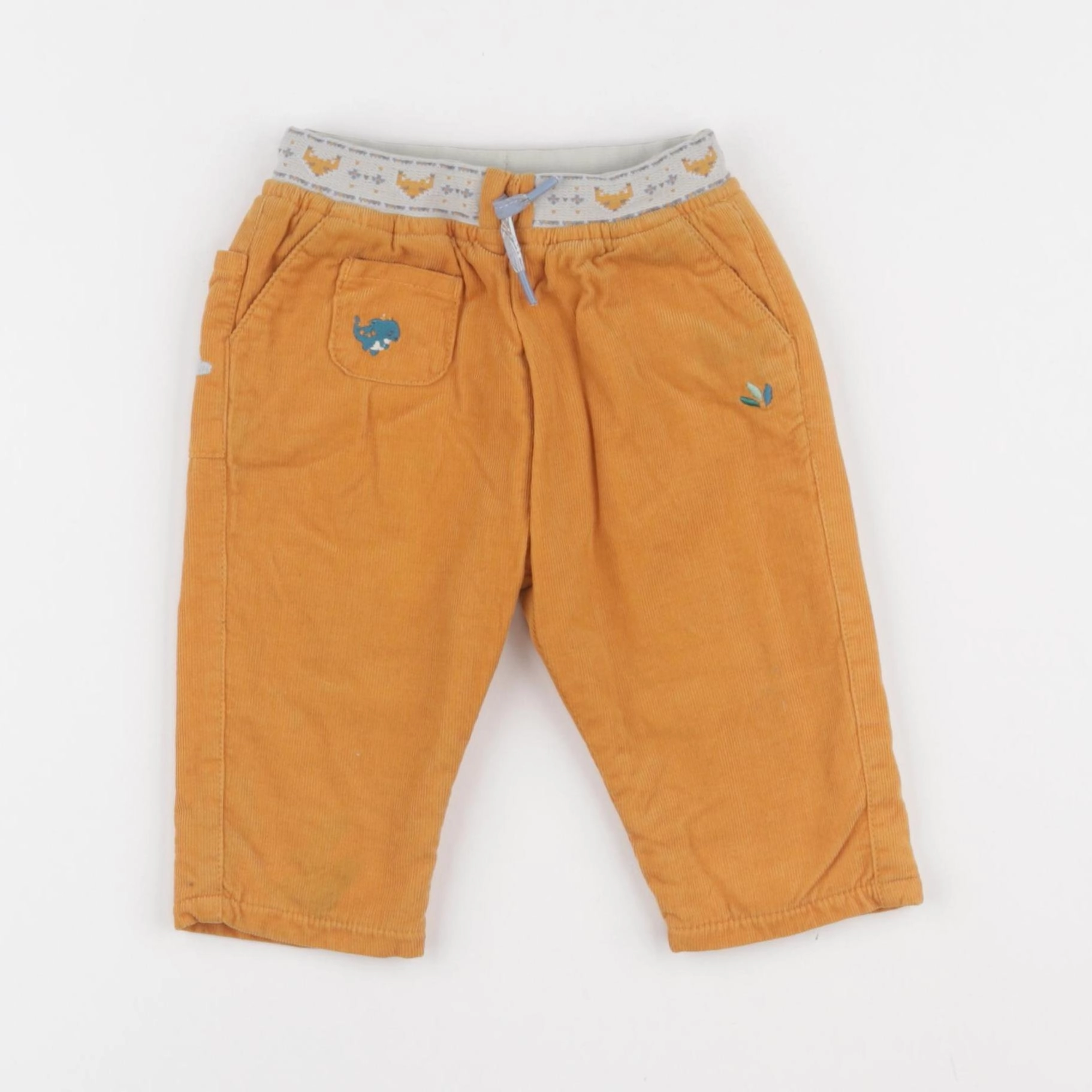 Sergent Major - pantalon doublé orange - 6 mois