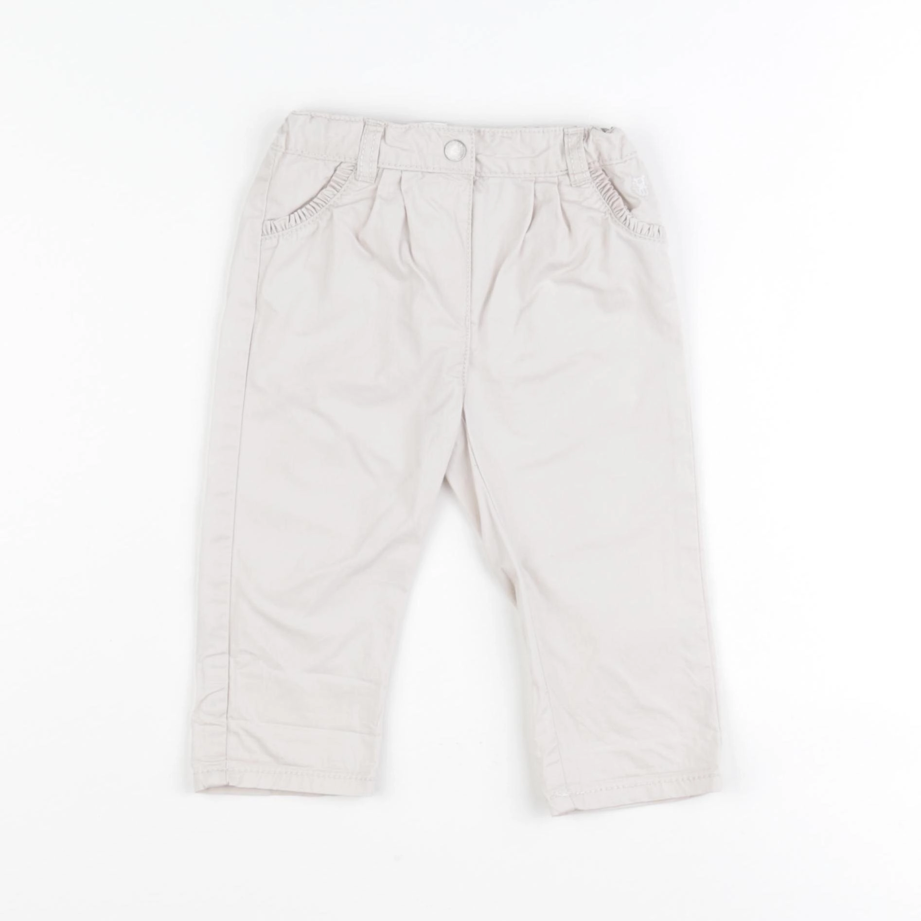 Obaïbi - pantalon beige - 6 mois