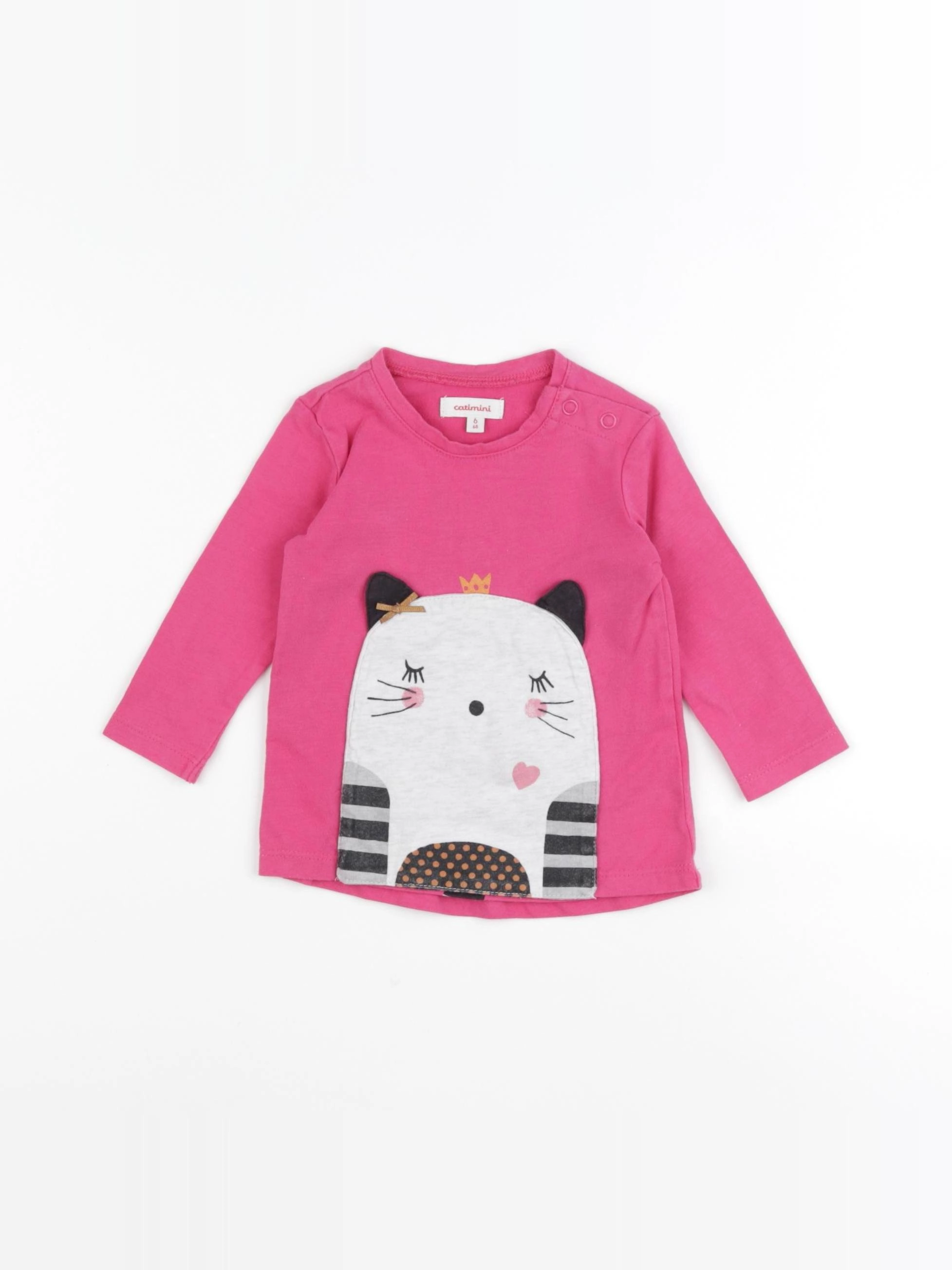 Catimini - tee-shirt rose - 6 mois