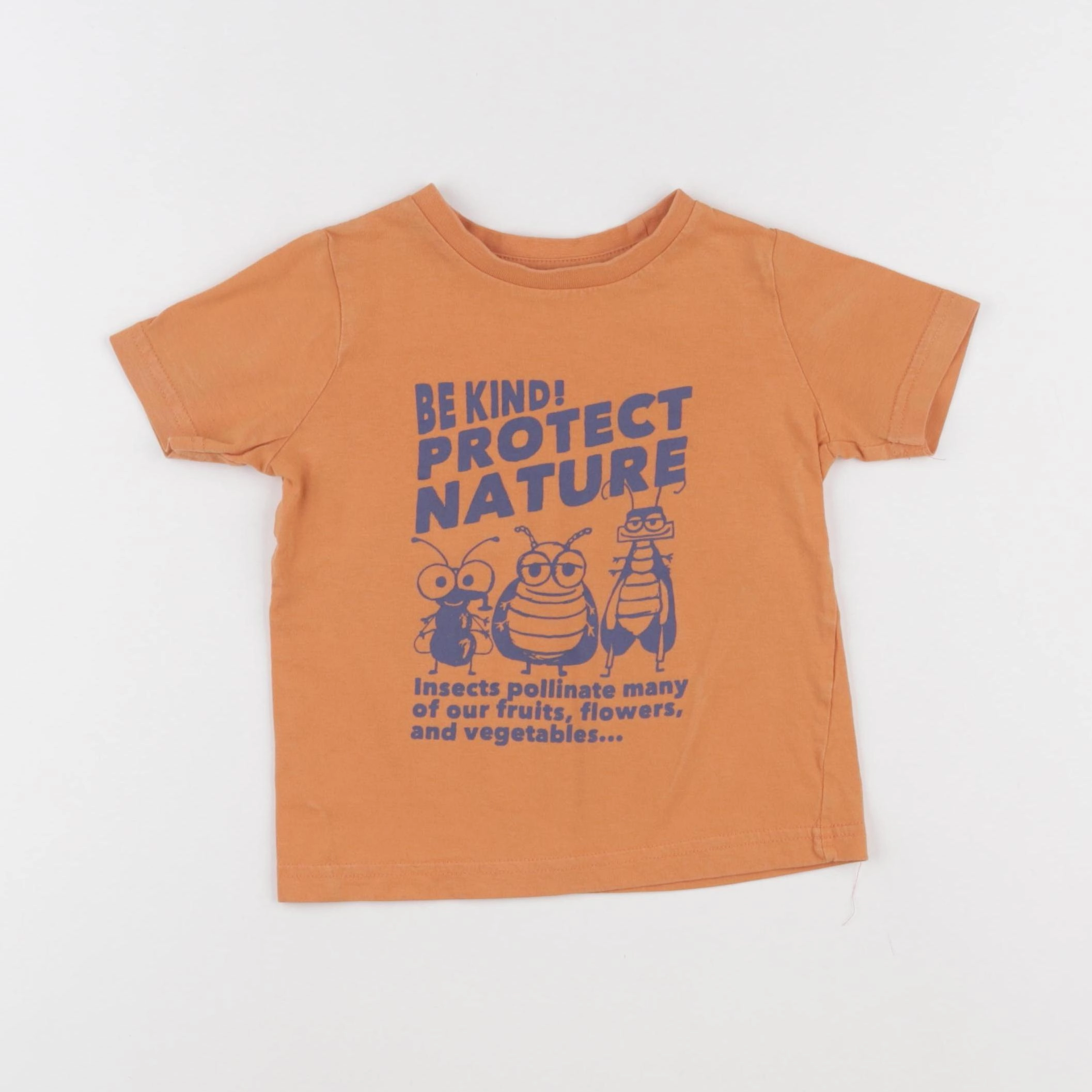 Vertbaudet - tee-shirt orange - 2 ans