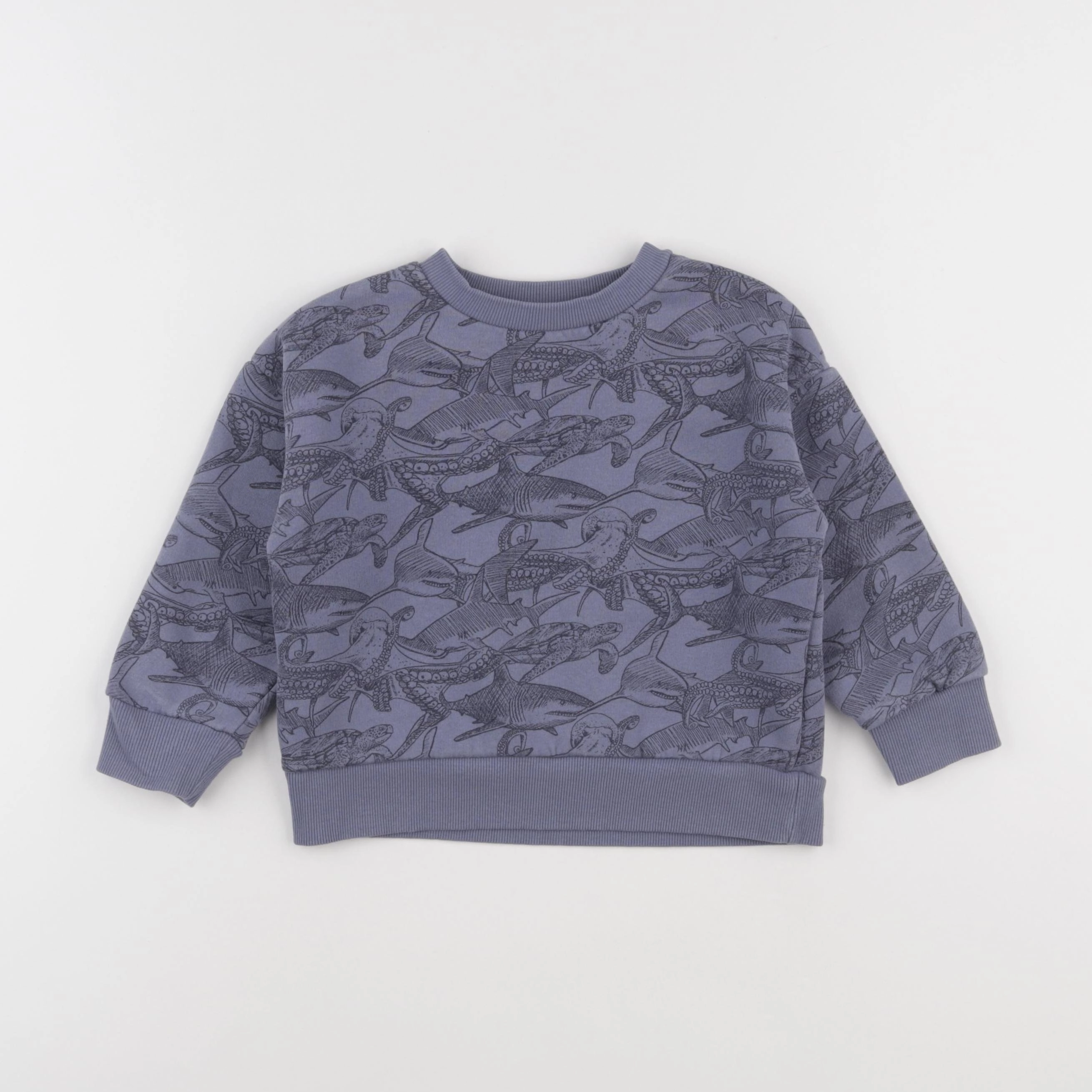 Vertbaudet - sweat bleu - 4 ans