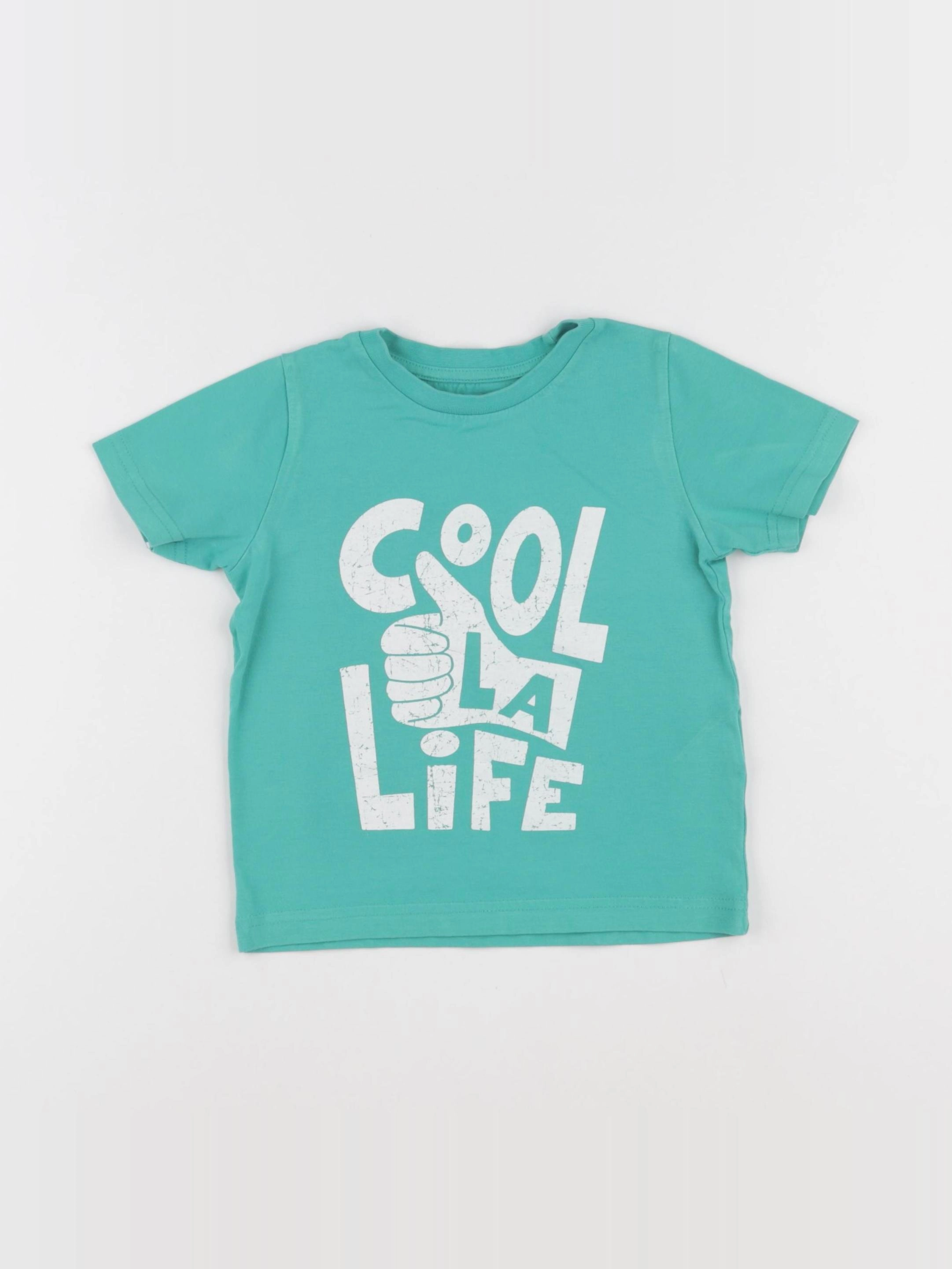 Vertbaudet - tee-shirt vert - 3 ans