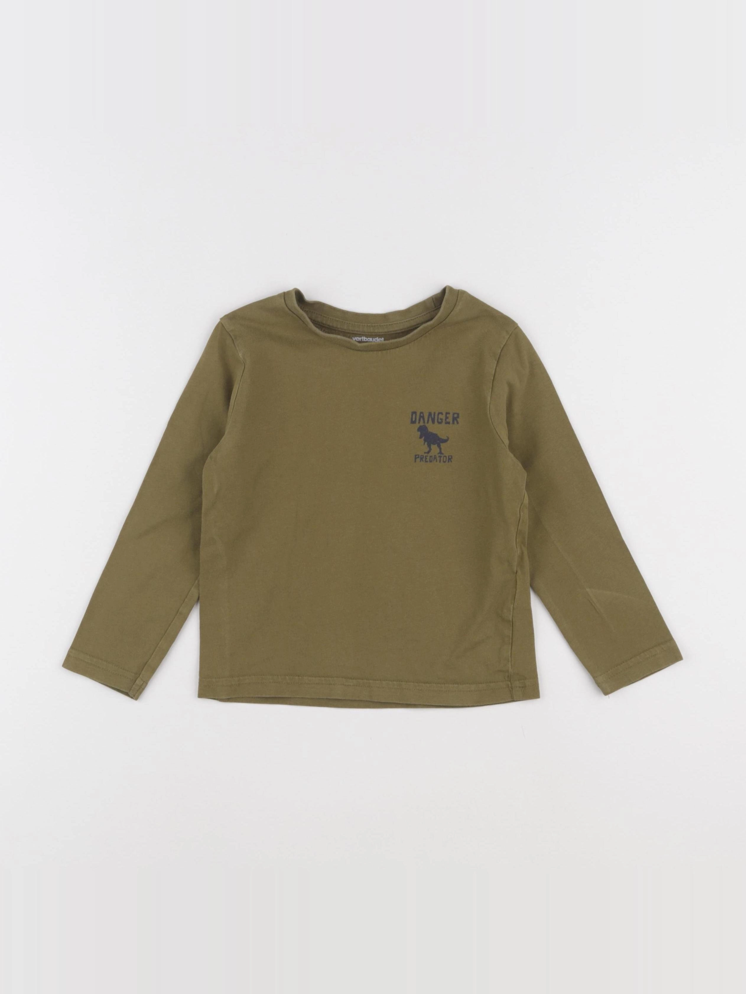 Vertbaudet - tee-shirt vert - 4 ans