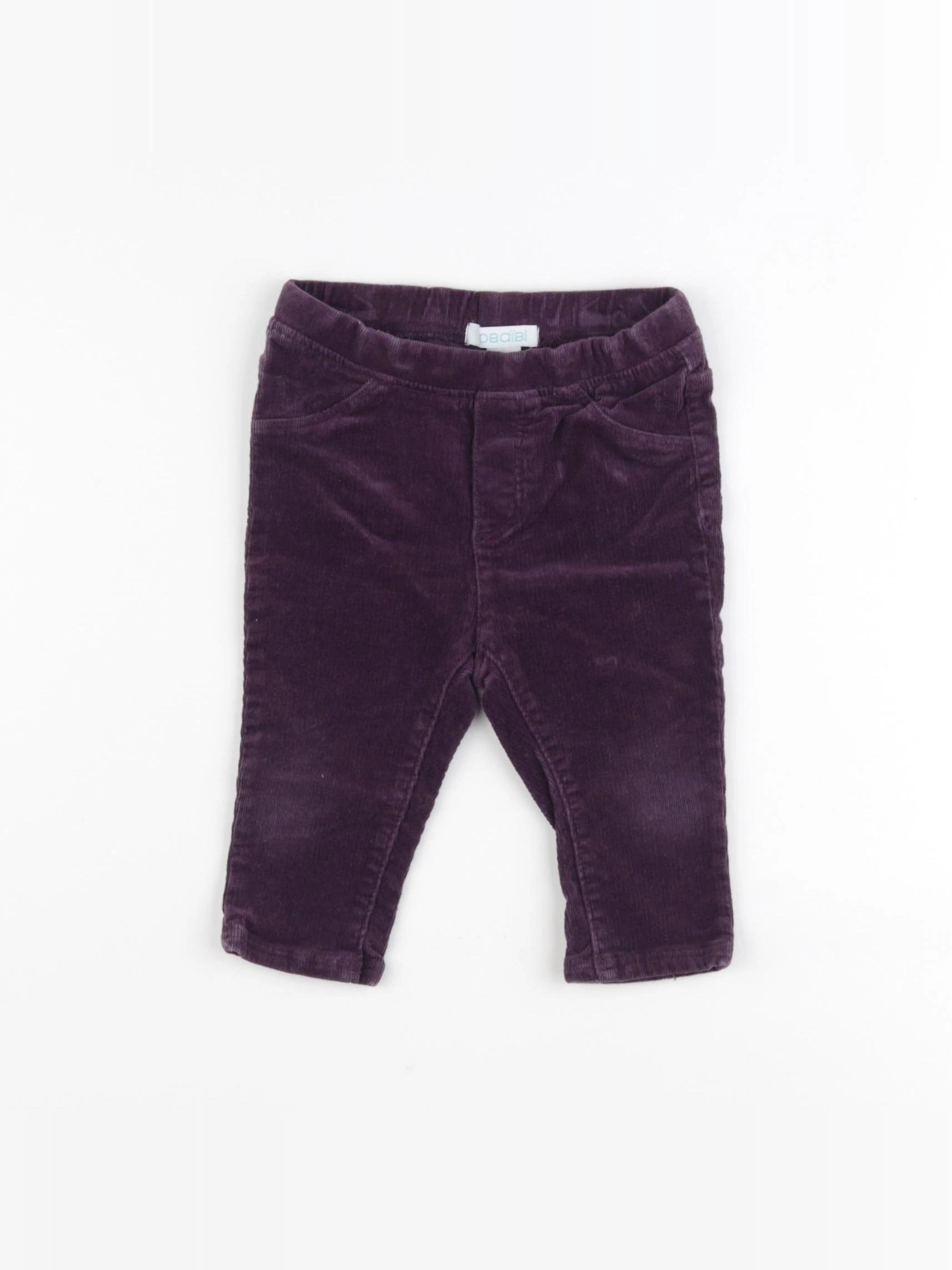 Obaïbi - pantalon violet - 6 mois