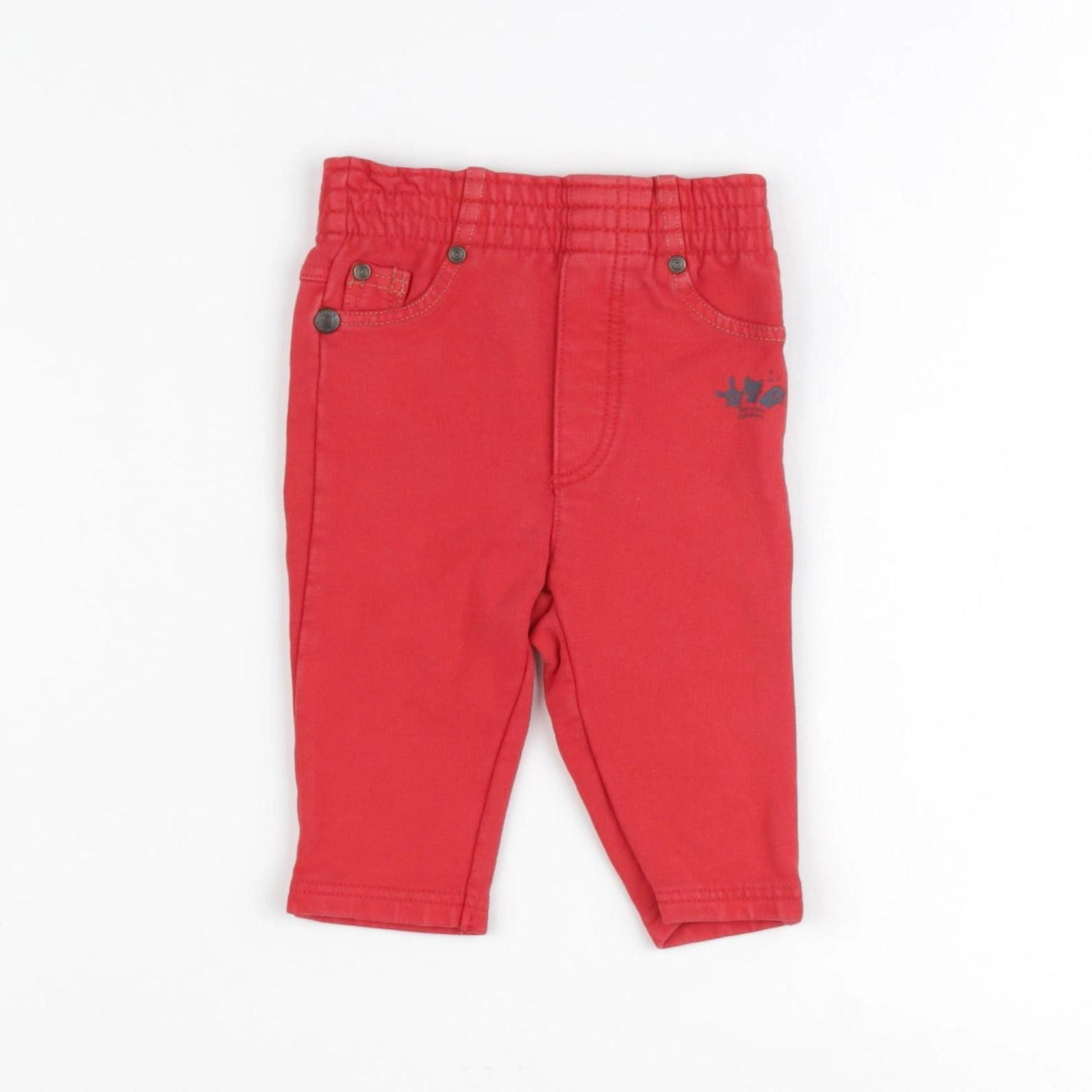 Catimini - pantalon rouge - 3 mois
