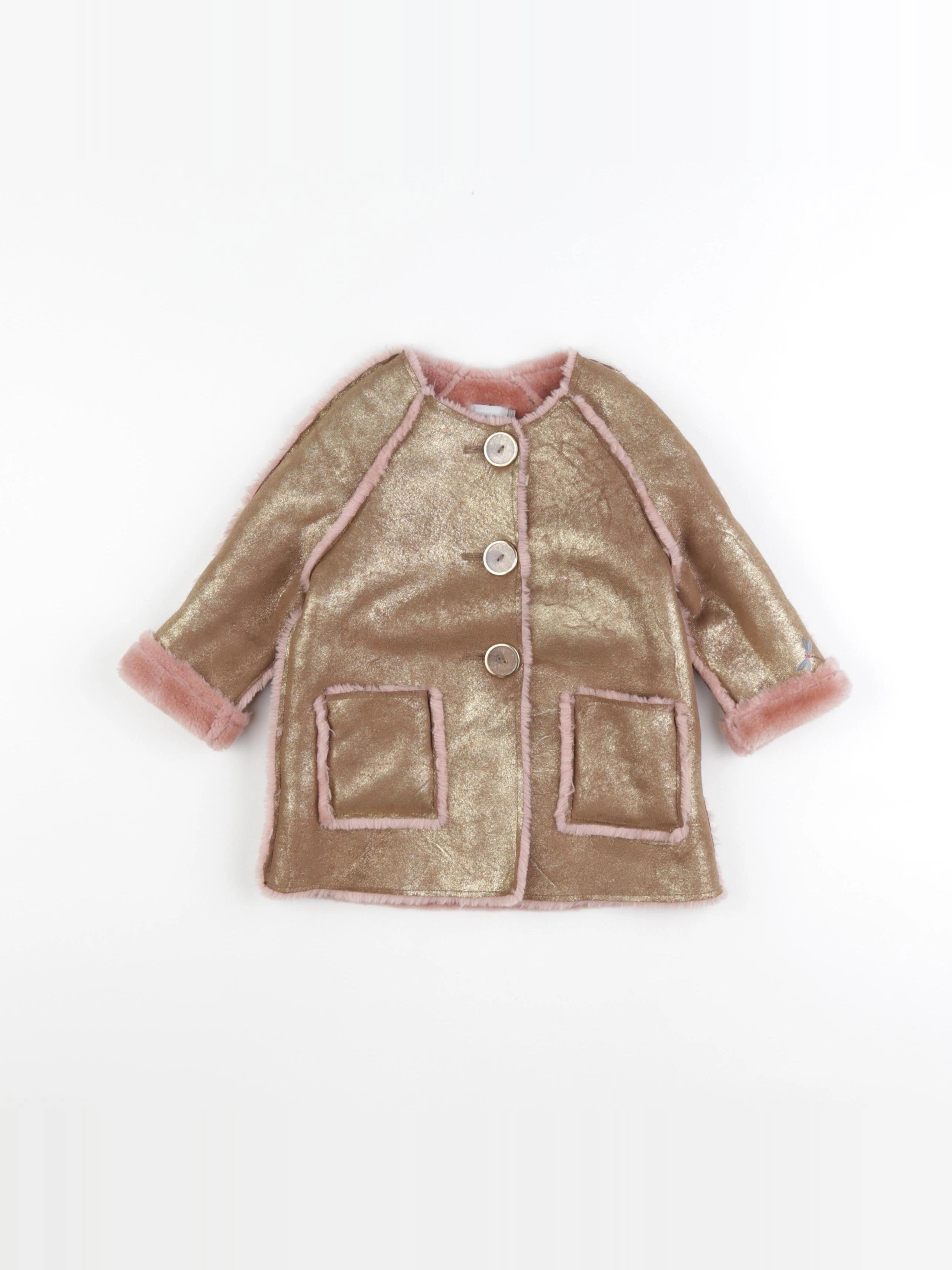 Catimini - veste rose, or - 12 mois