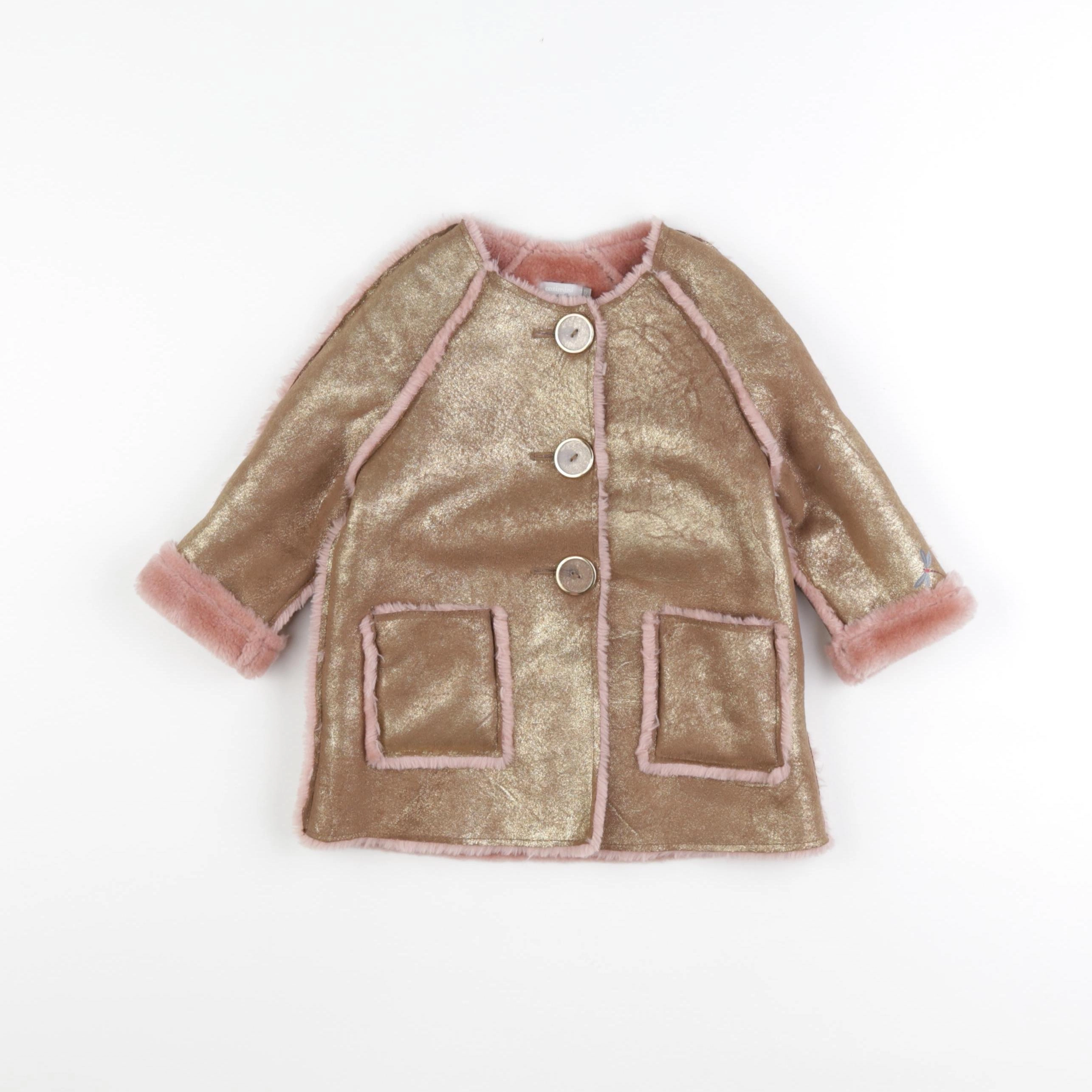 Catimini - veste rose, or - 12 mois