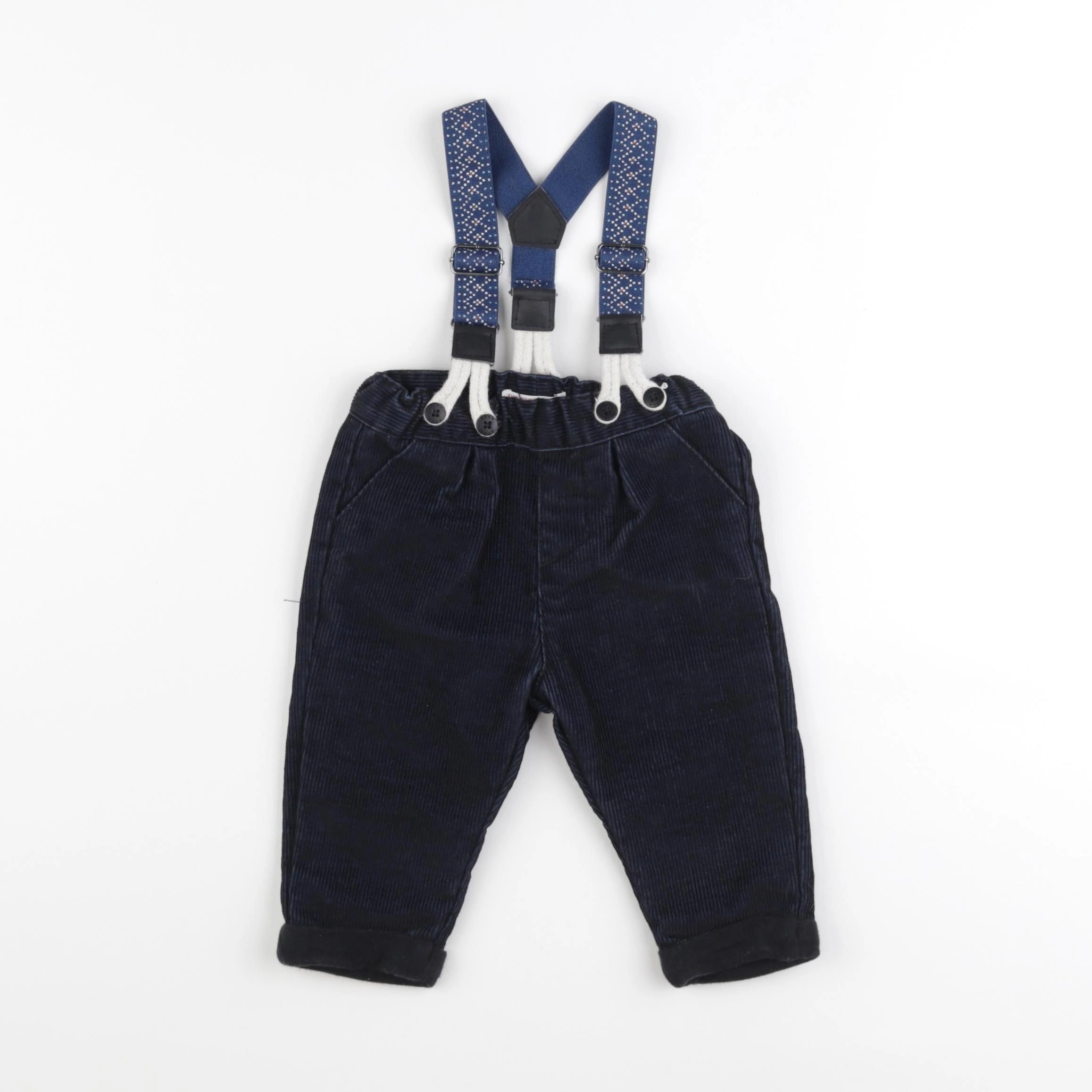 DPAM - pantalon bleu, noir - 6 mois