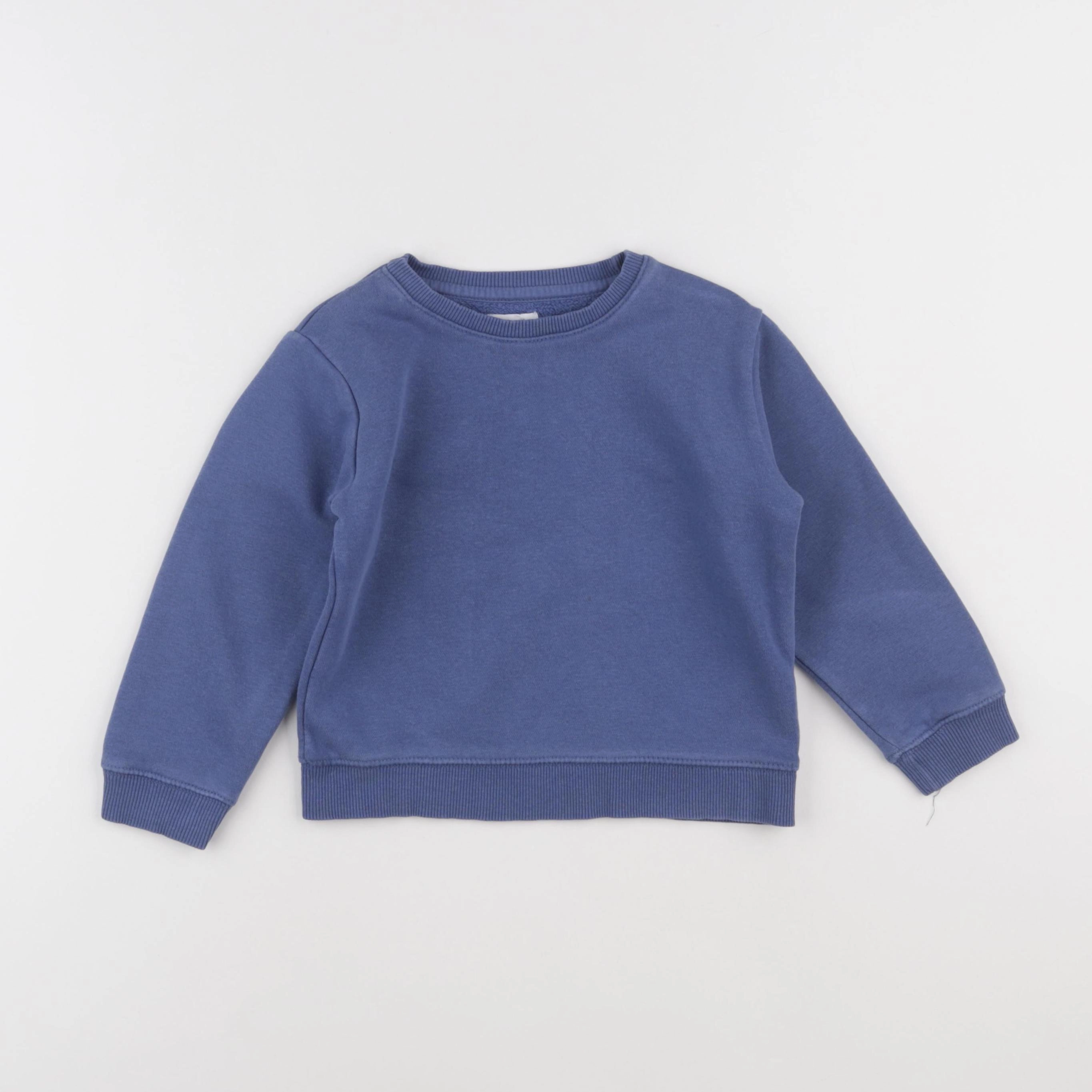 Vertbaudet - sweat bleu - 4 ans