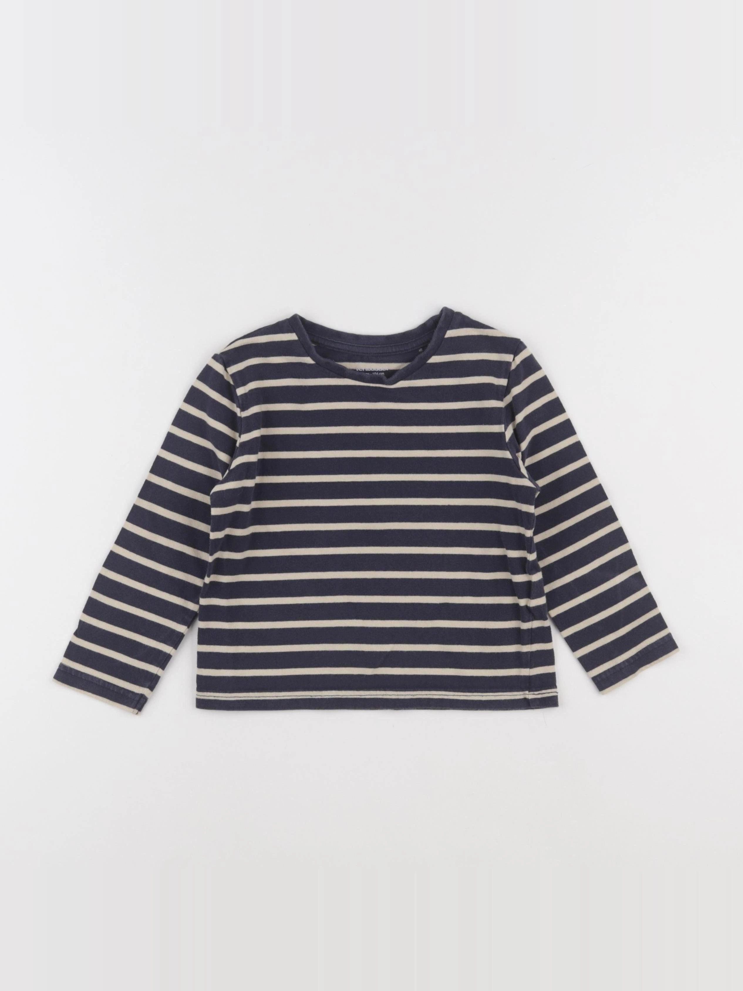 Vertbaudet - tee-shirt bleu - 4 ans