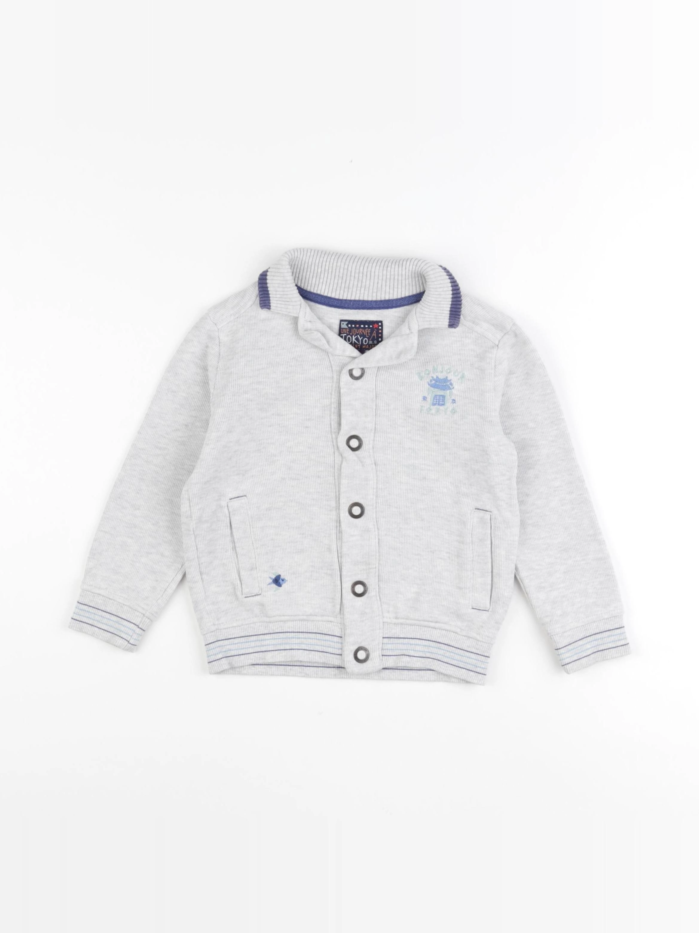 Sergent Major - sweat gris - 3 ans