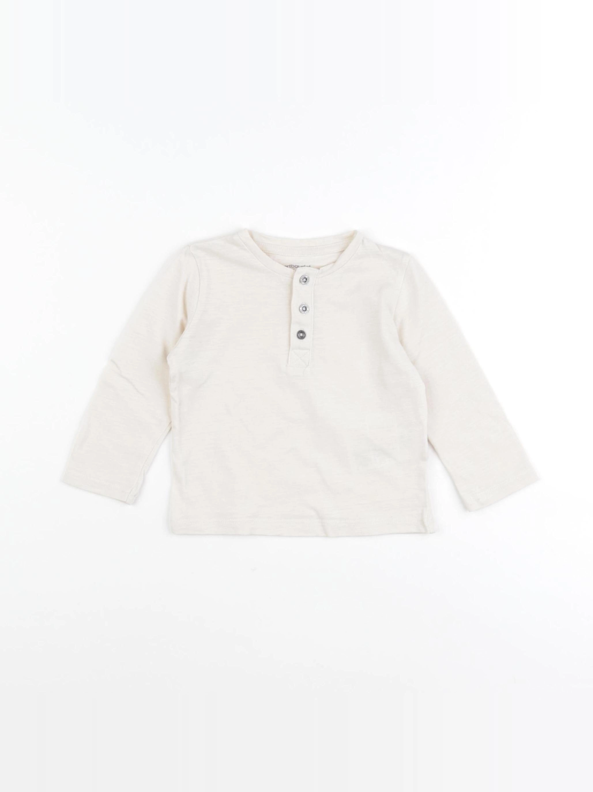 Vertbaudet - tee-shirt beige - 9 mois