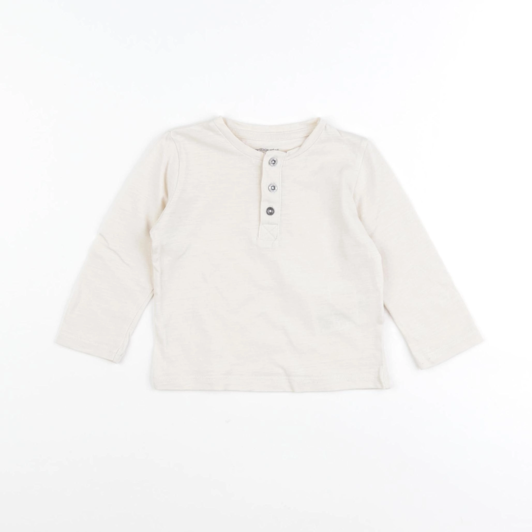 Vertbaudet - tee-shirt beige - 9 mois