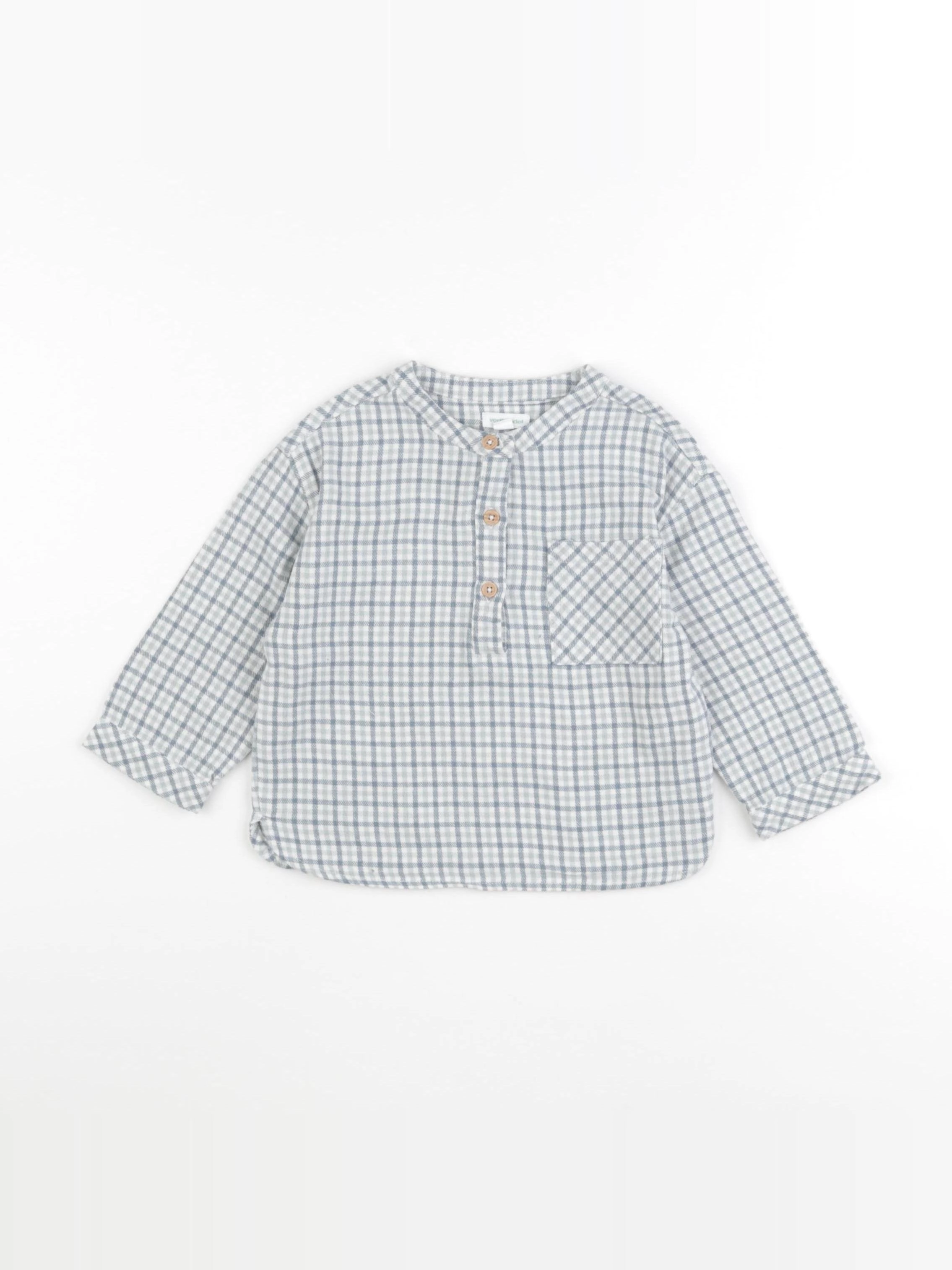 Vertbaudet - chemise bleu - 18 mois