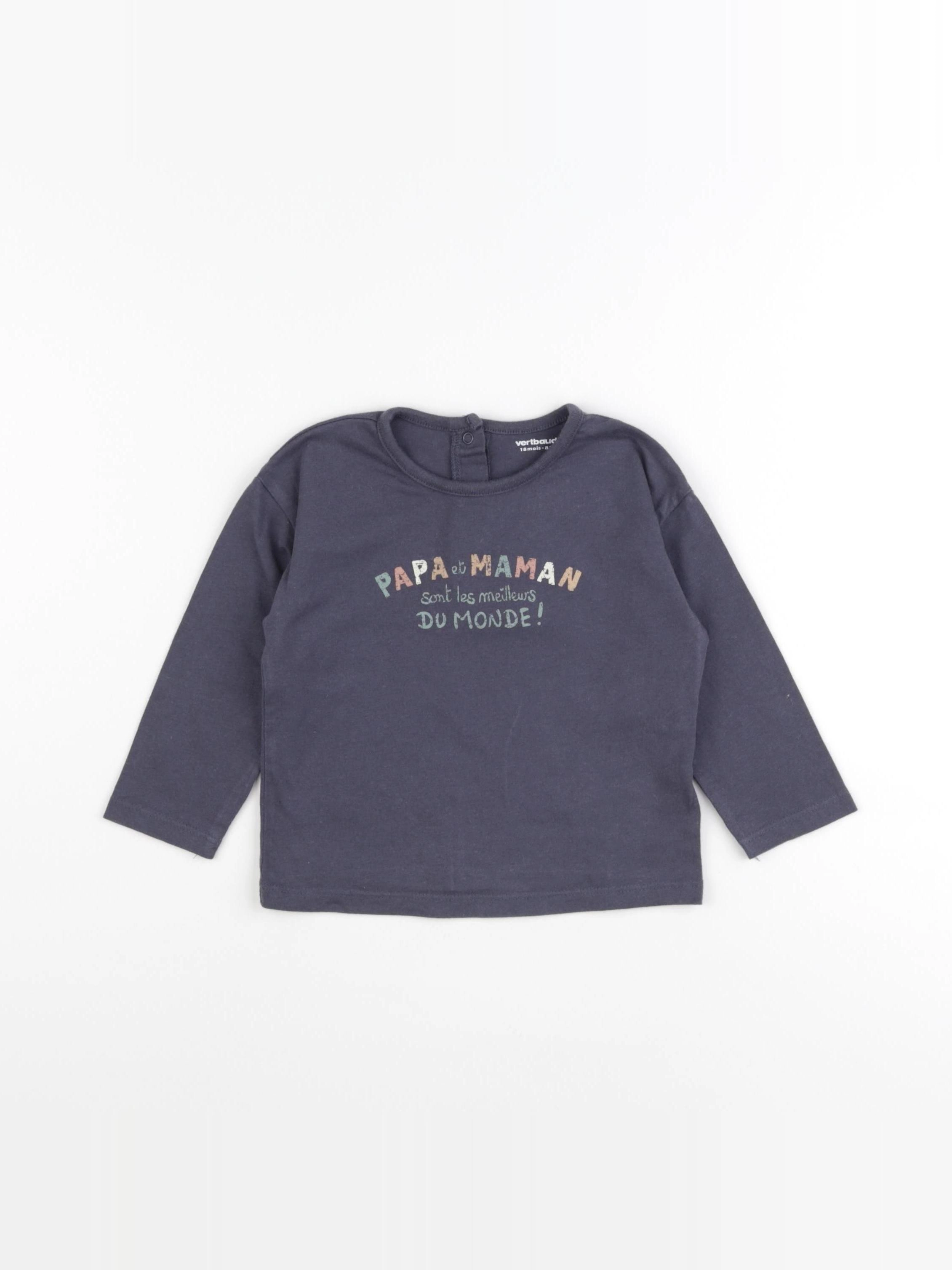 Vertbaudet - tee-shirt gris - 18 mois