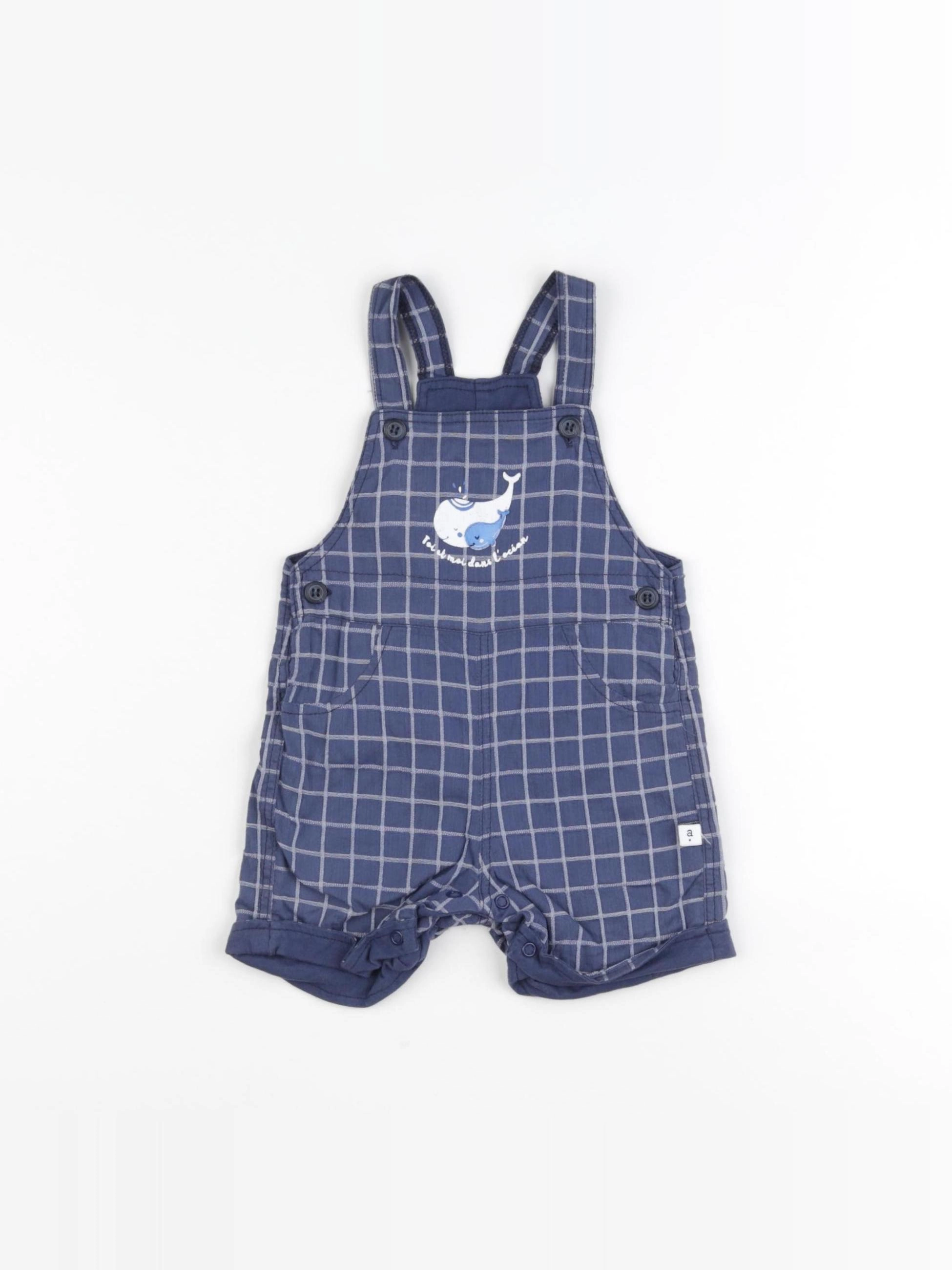 Absorba - salopette bleu - 6 mois