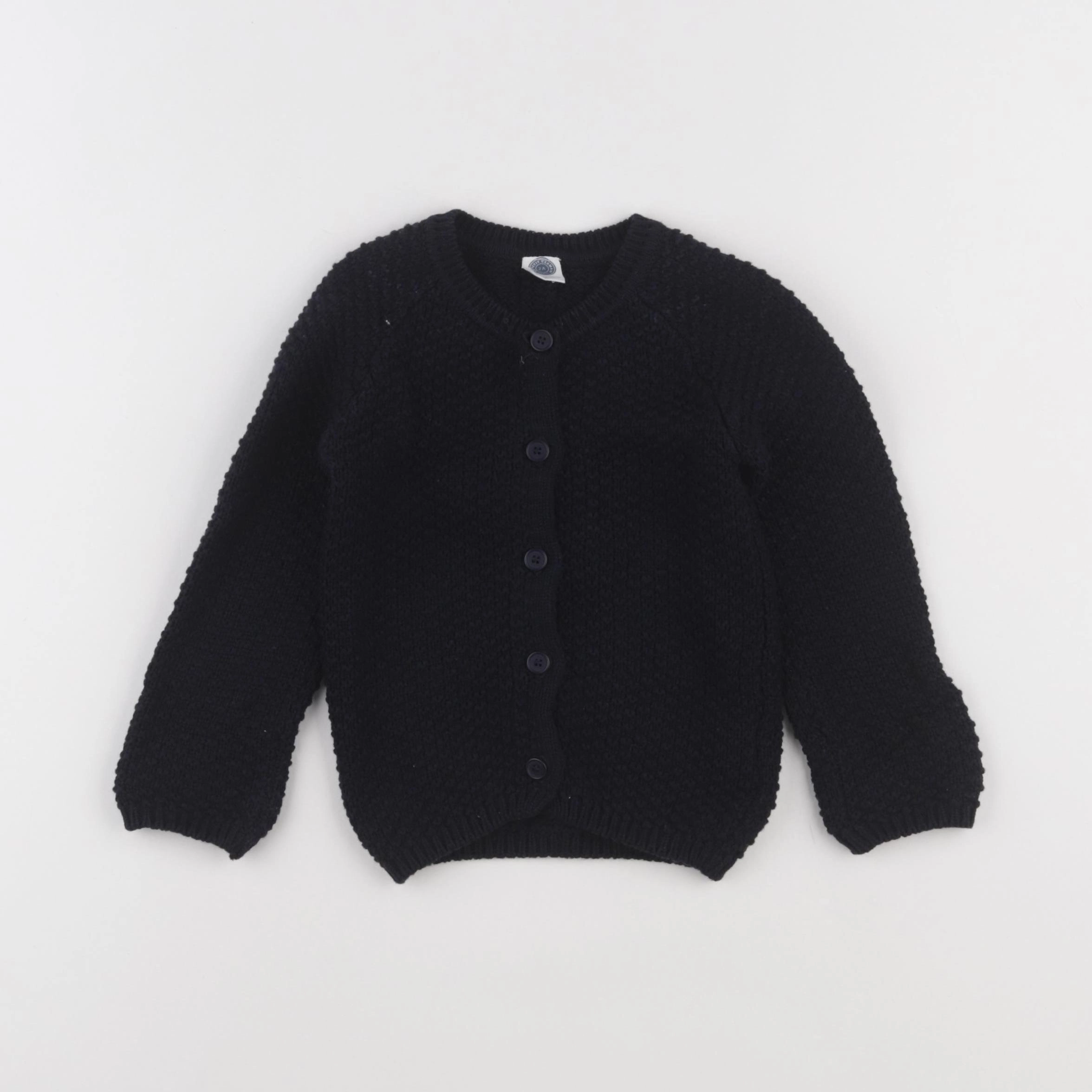 Le Petit Germain - gilet bleu - 2 ans