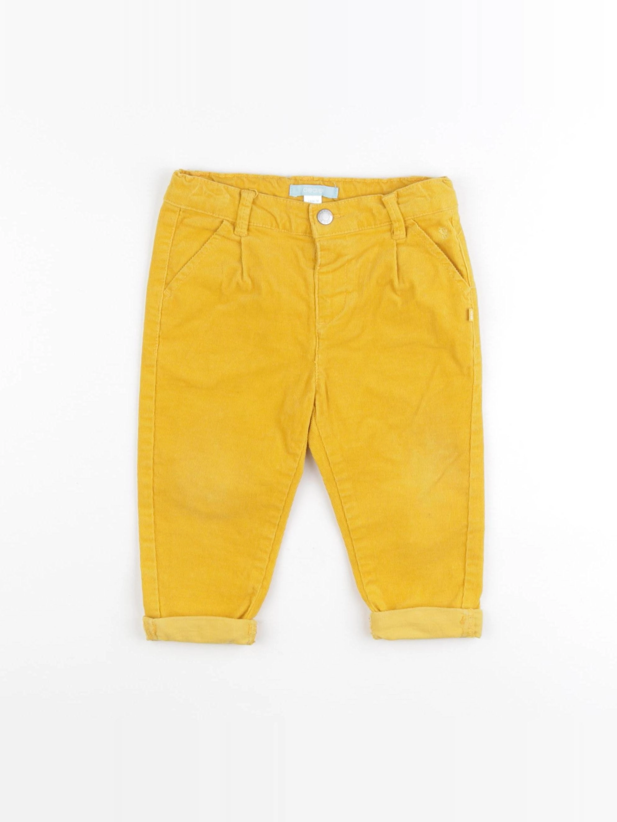 Obaïbi - pantalon jaune - 18 mois