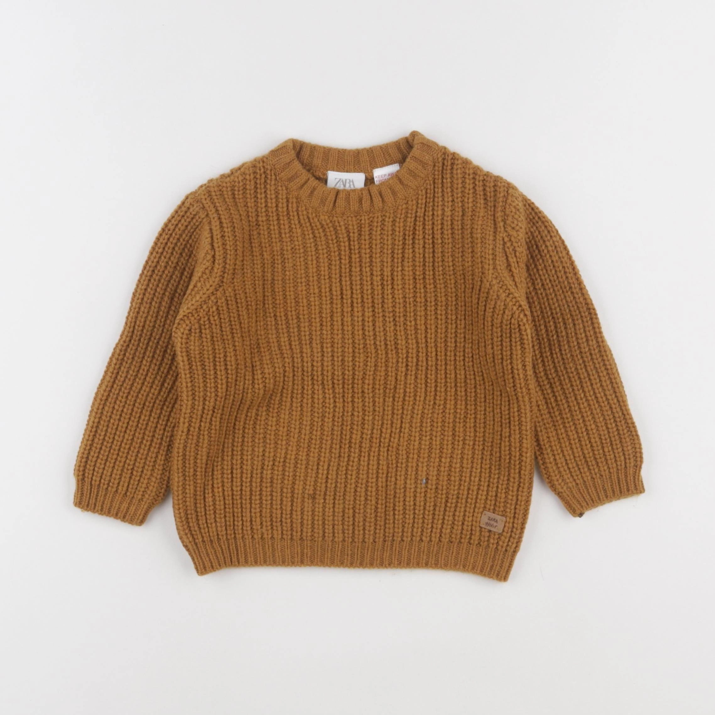Zara - pull jaune - 12/18 mois