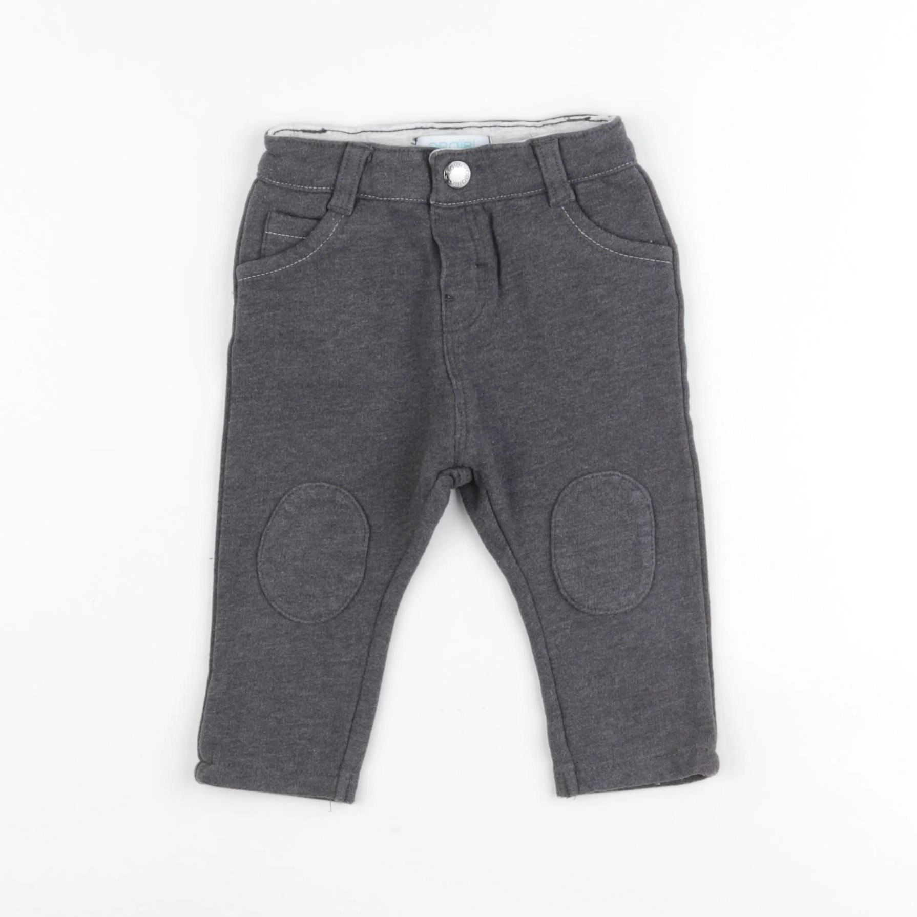 Obaïbi - pantalon gris - 6 mois
