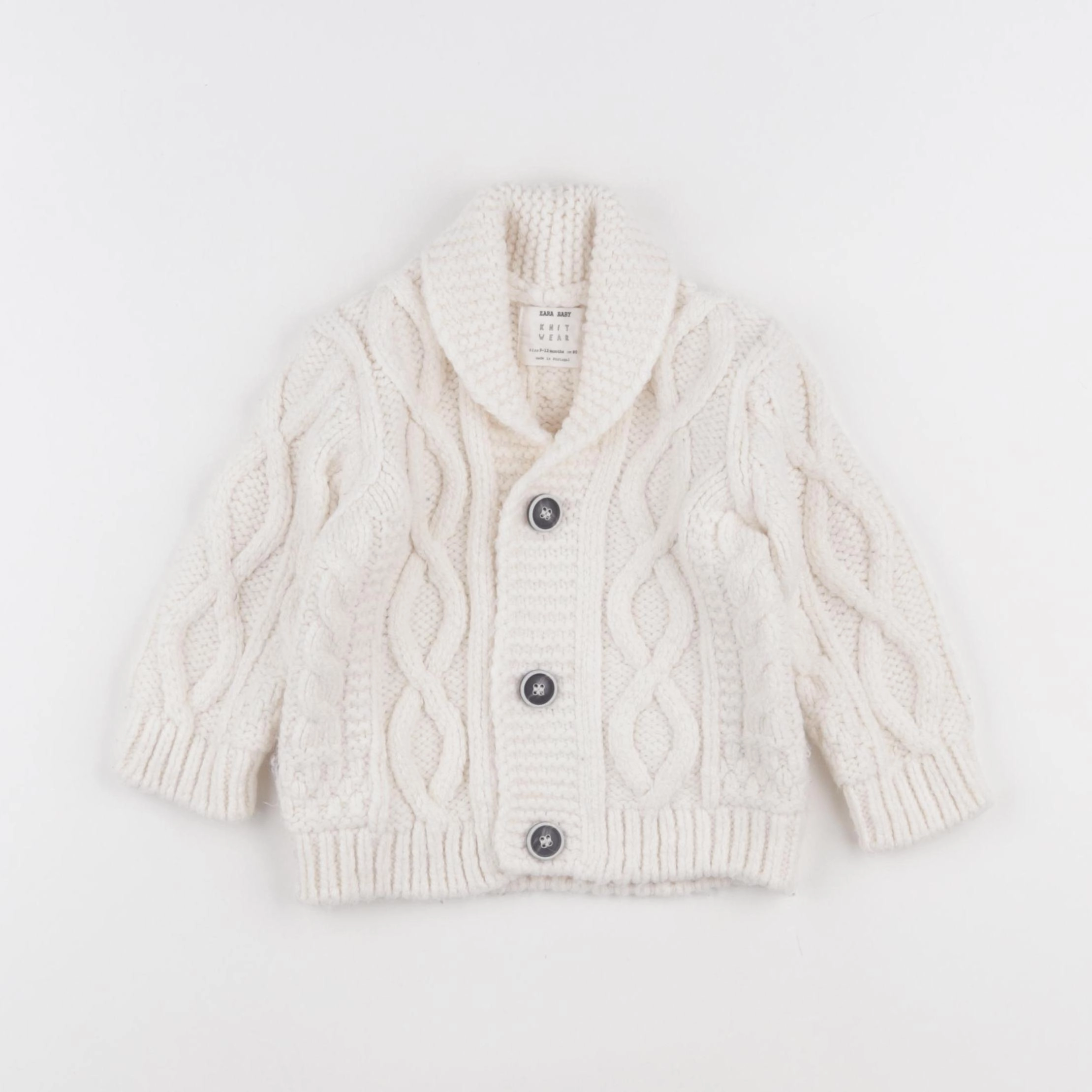 Zara - gilet blanc - 9/12 mois