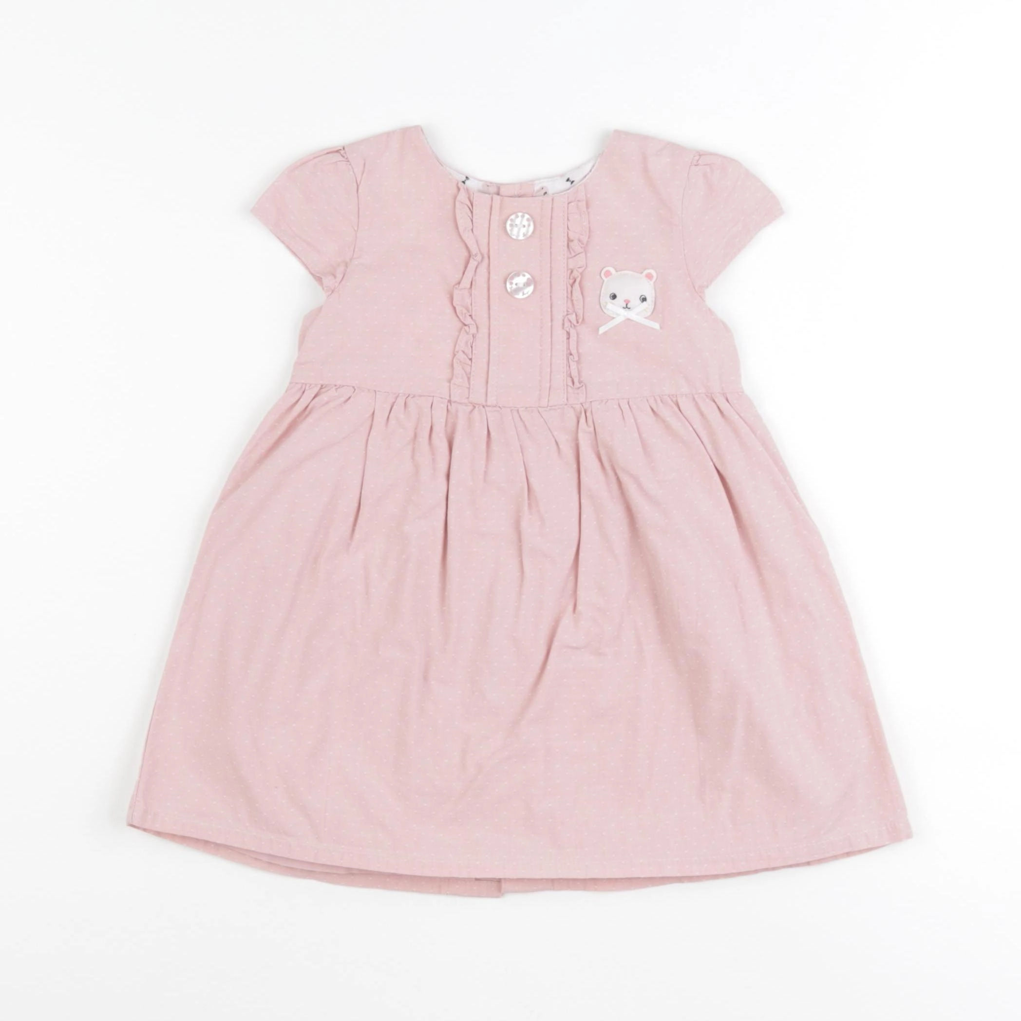 Sergent Major - robe rose - 12 mois